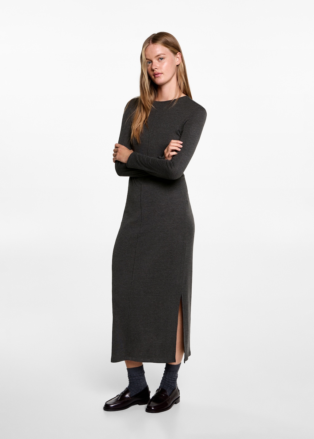 Mango robe manche longue hotsell