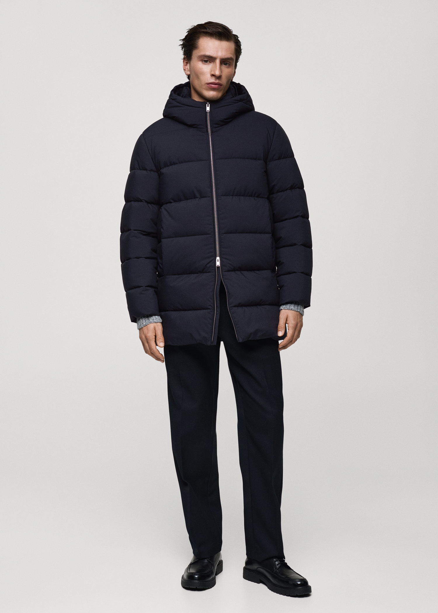 Manteau matelassé résistant à l’eau - Plan général