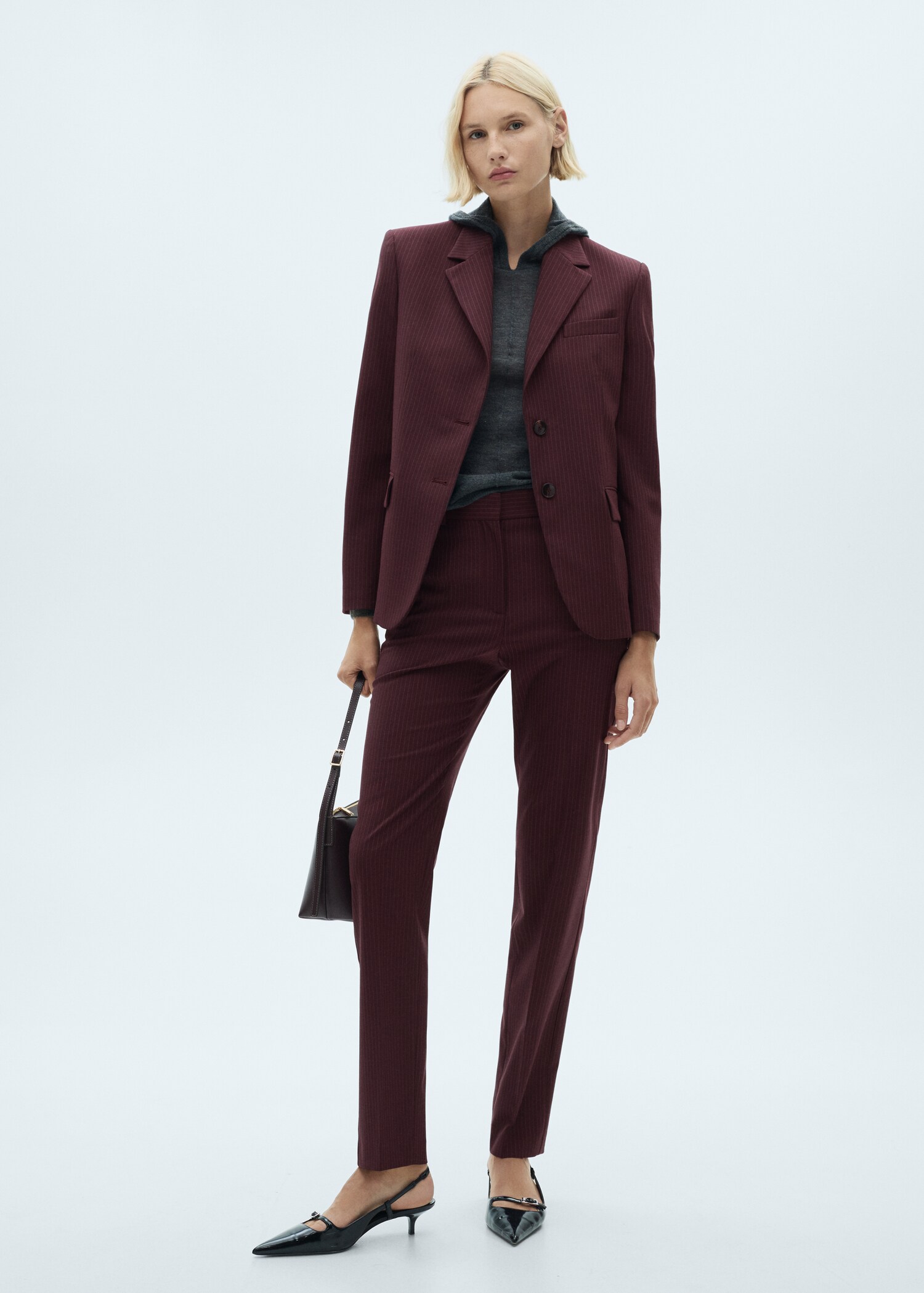 Blazer costume rayures tennis - Plan général