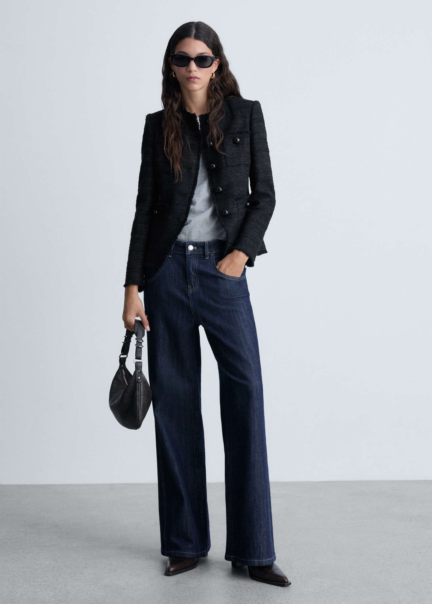 Veste en tweed à poches - Plan général