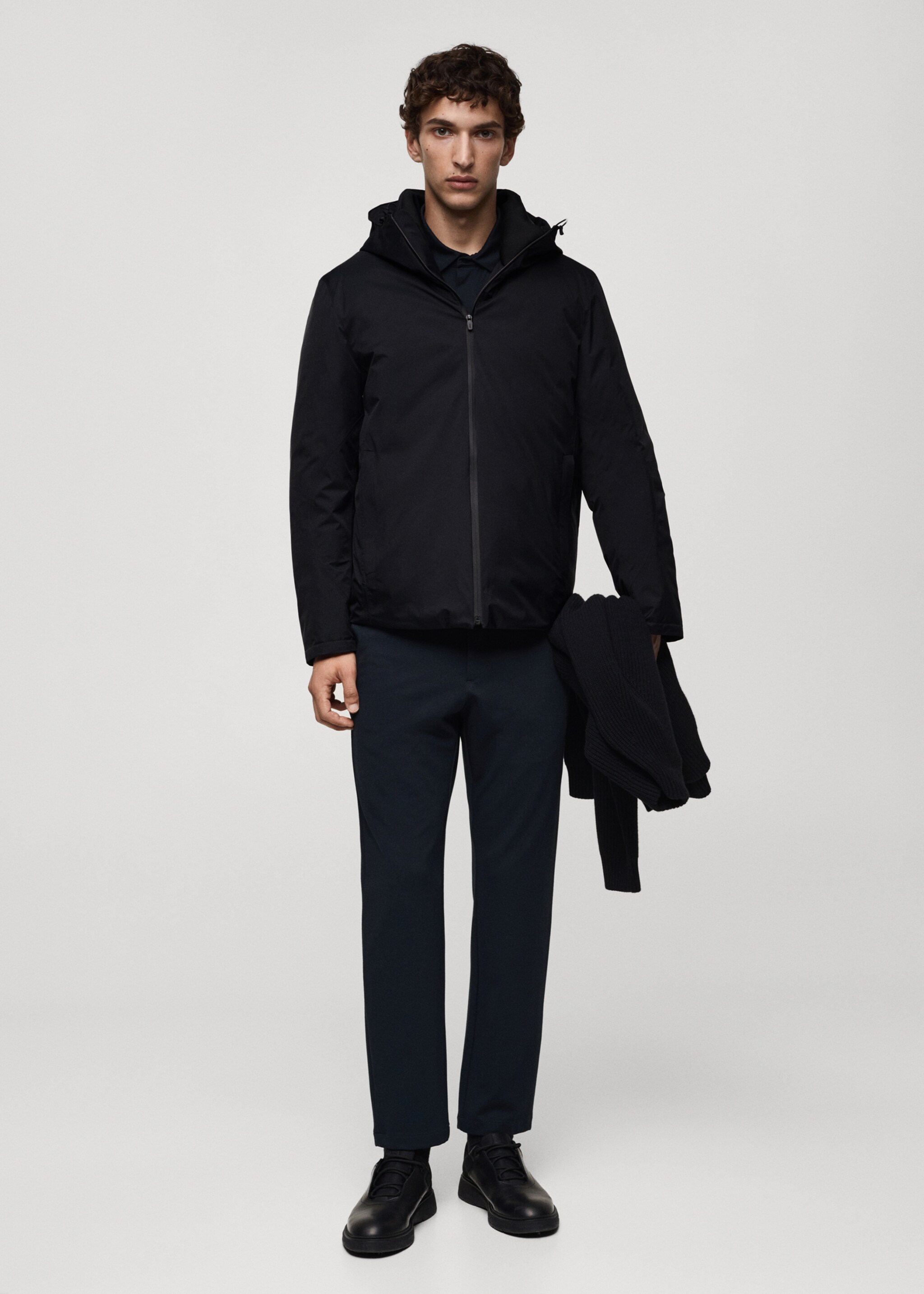 Thermoregulating waterproof padded anorak - General plane