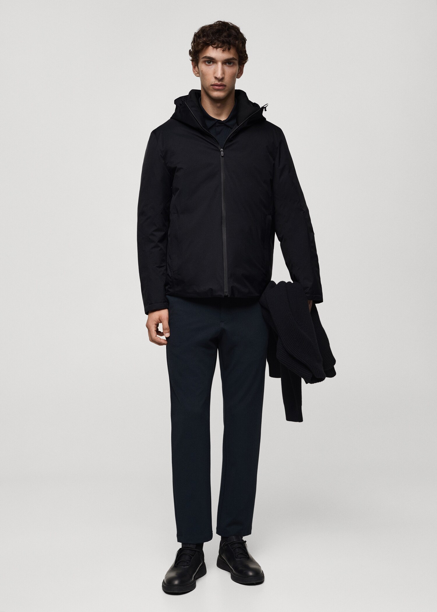 Thermoregulating waterproof padded anorak - General plane