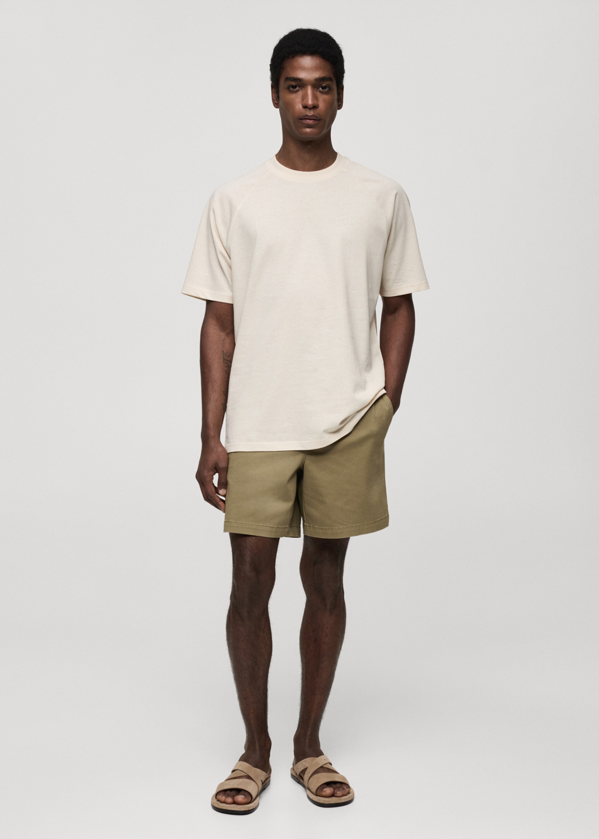 Camiseta algodón relaxed fit - Plano general