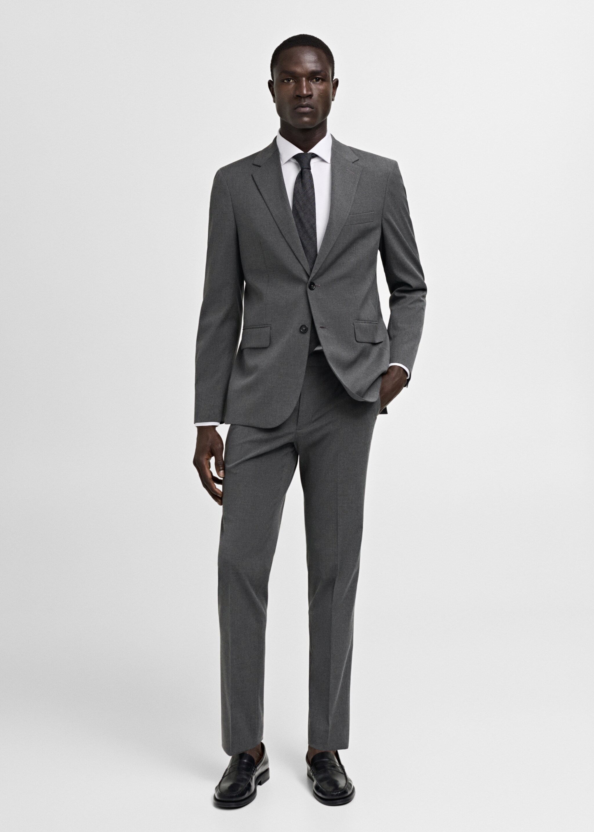 Americana traje slim fit tejido comfort stretch - Plano general