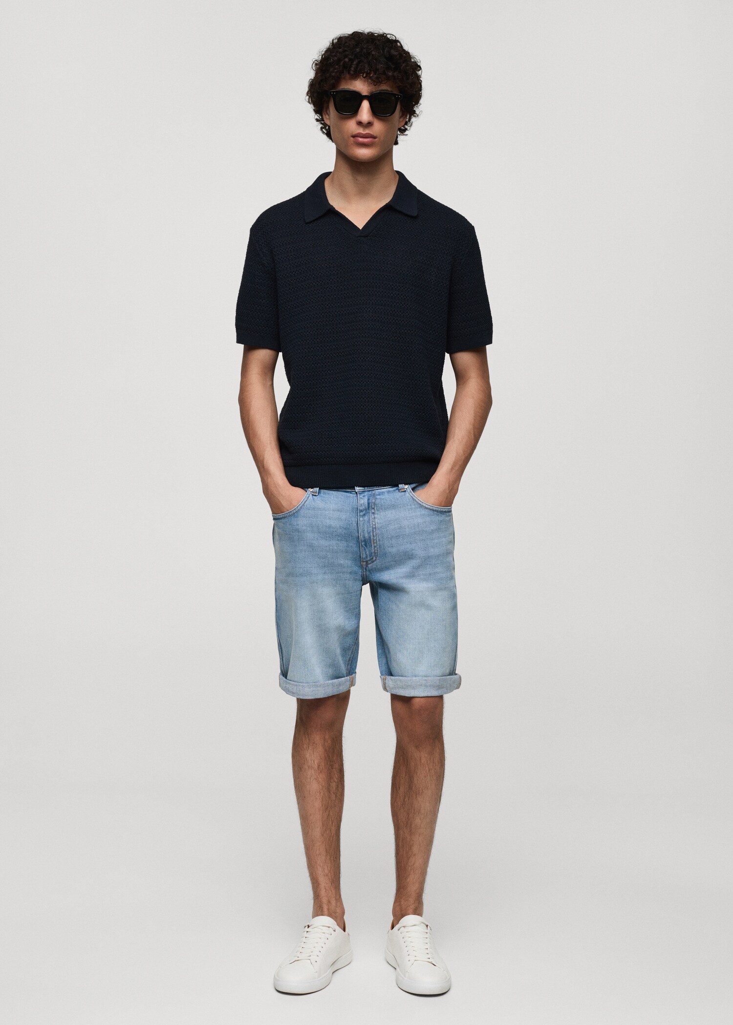 Jeansbermudas slim fit - Allmän bild