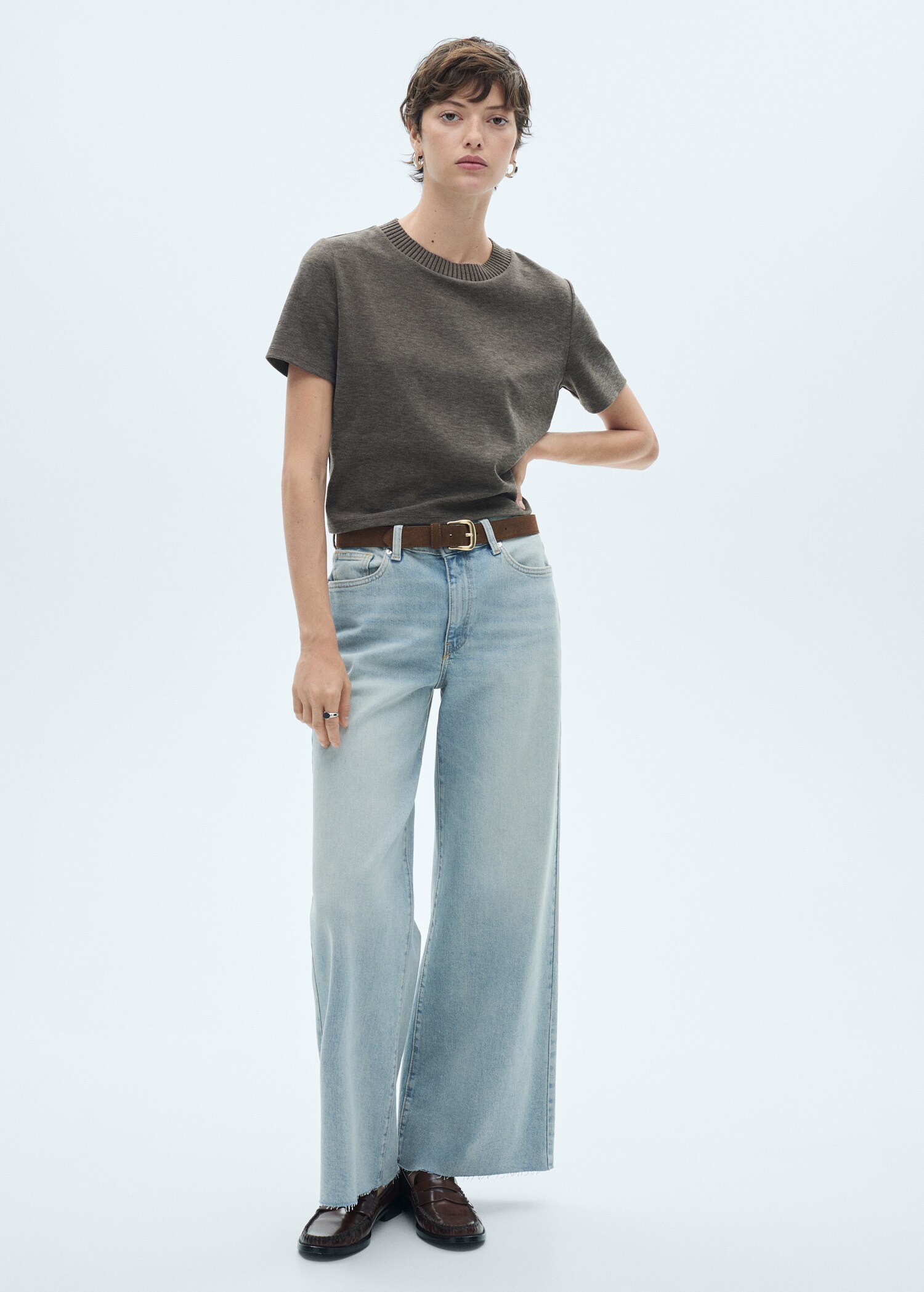 Jupe-culotte jean taille normale - Plan général