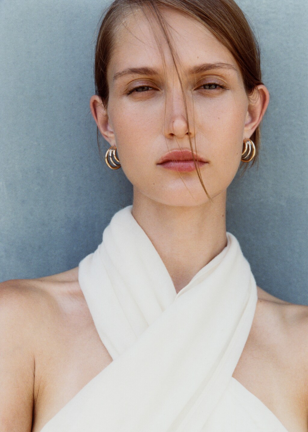 Triple-hoop combined earrings - Women | MANGO USA