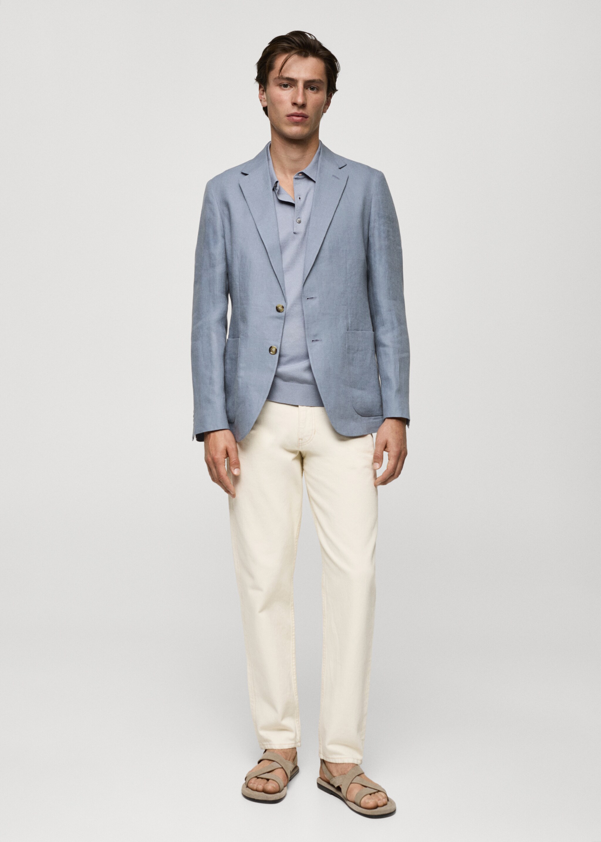 Σακάκι slim fit 100% λινό - Γενικό πλάνο