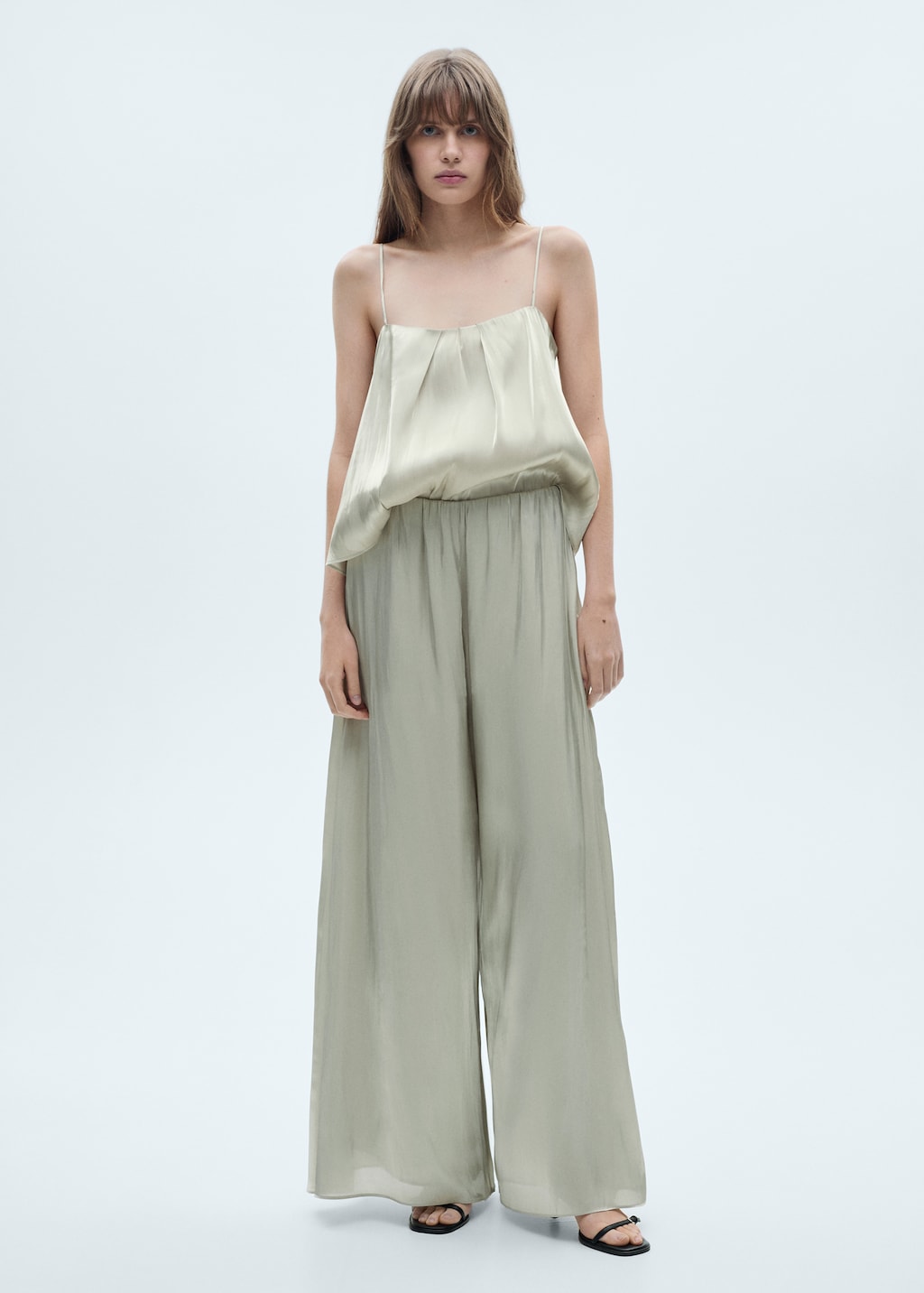 Flowy silk pants best sale