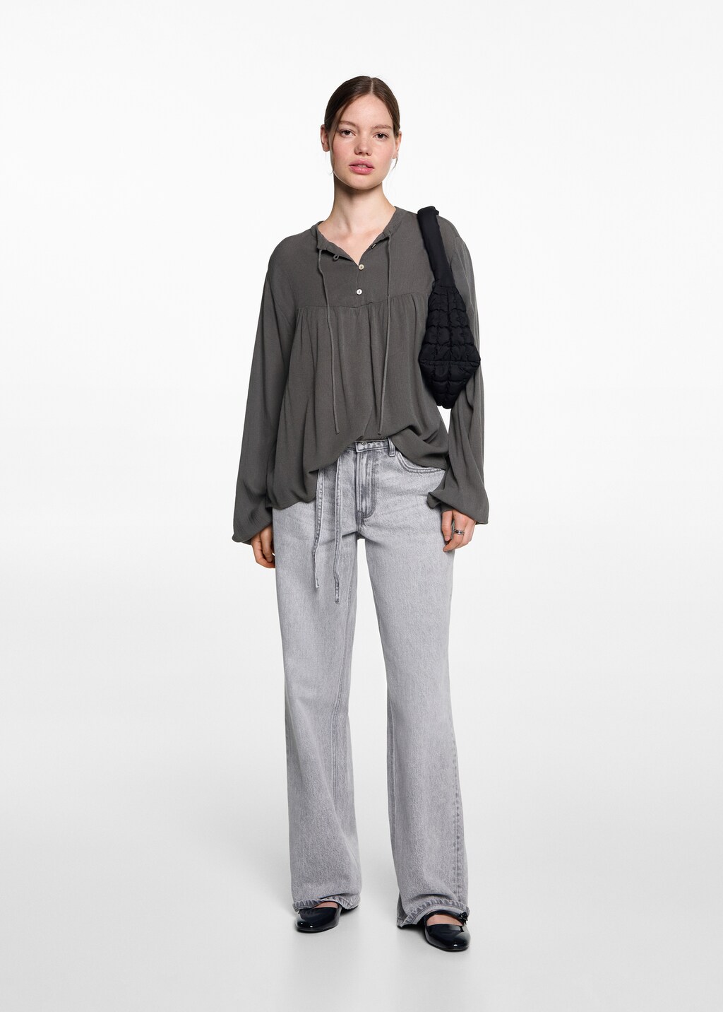 Blusa fluida mango hotsell