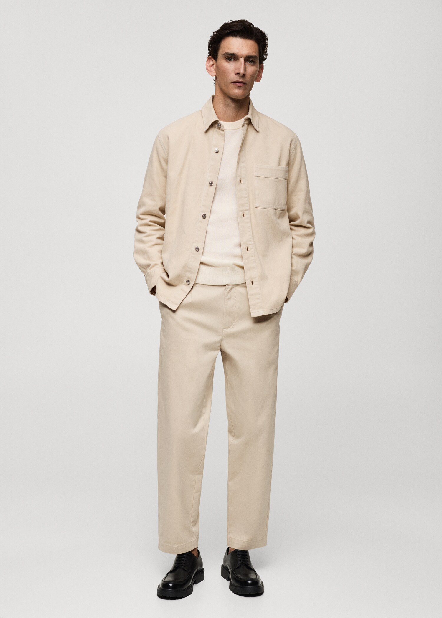 Pocket denim overshirt - General plane