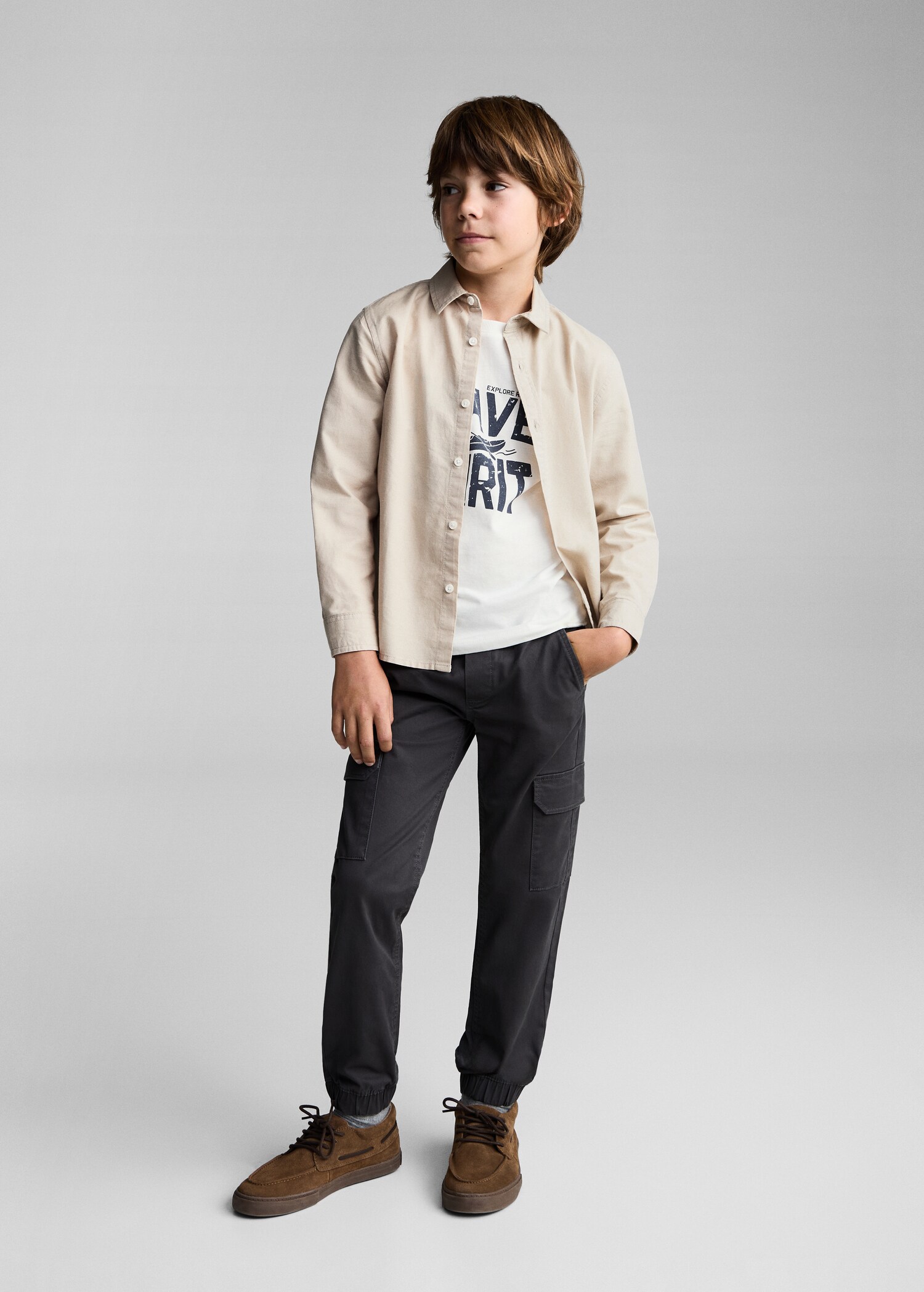 Regular fit cotton shirt - General plane