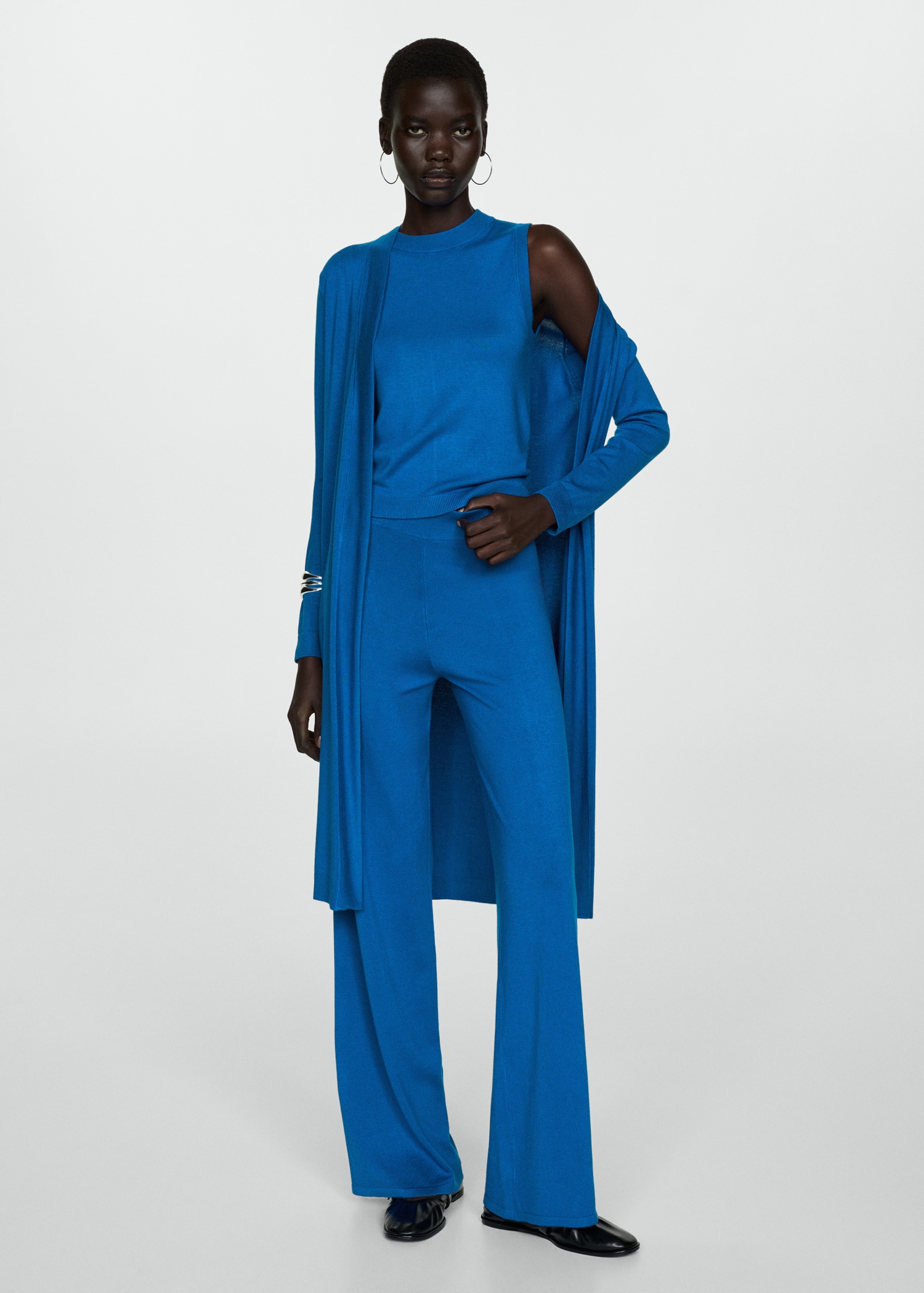 Knitted top with wide straps - General plane