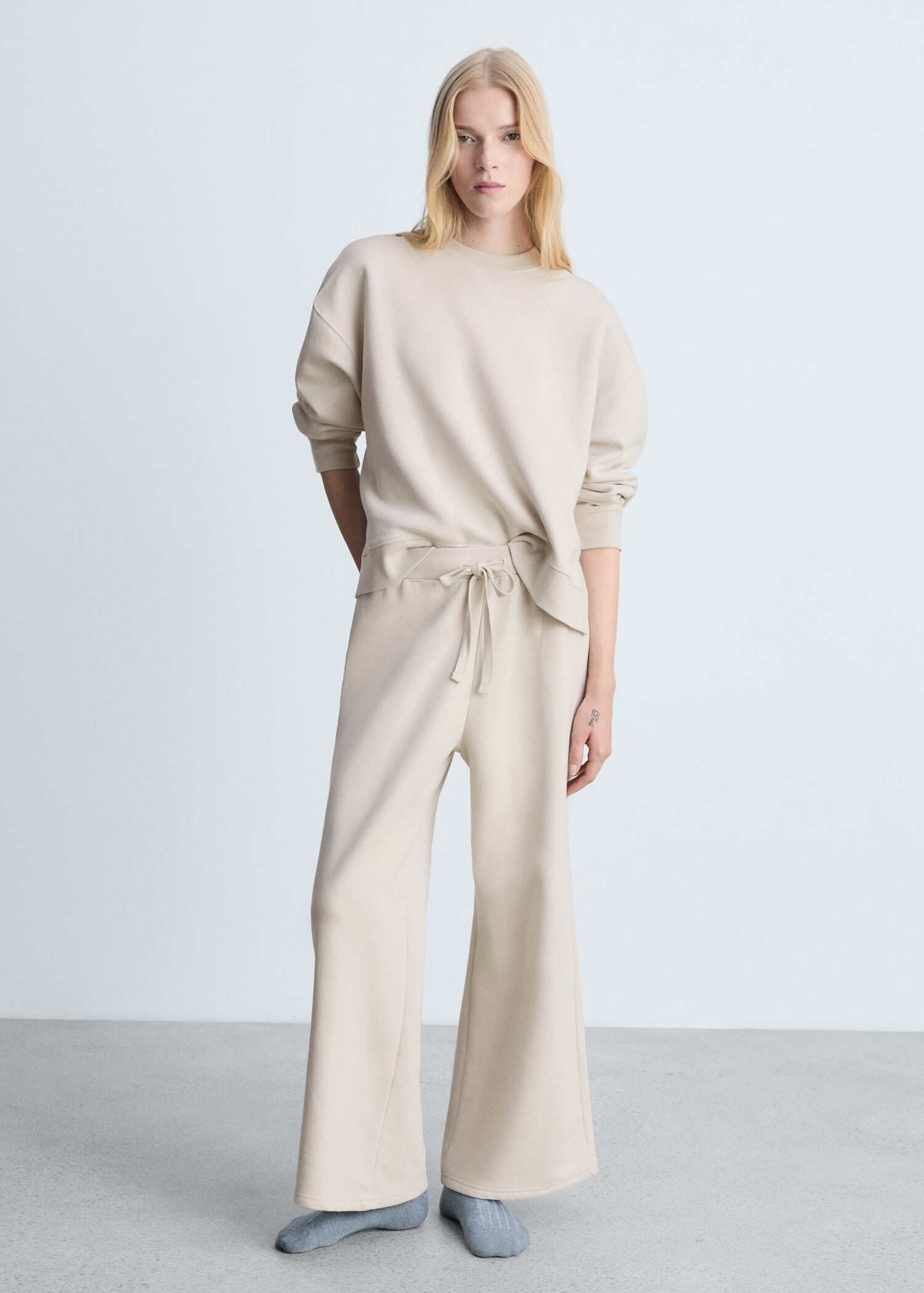 Cotton plush trousers - General plane