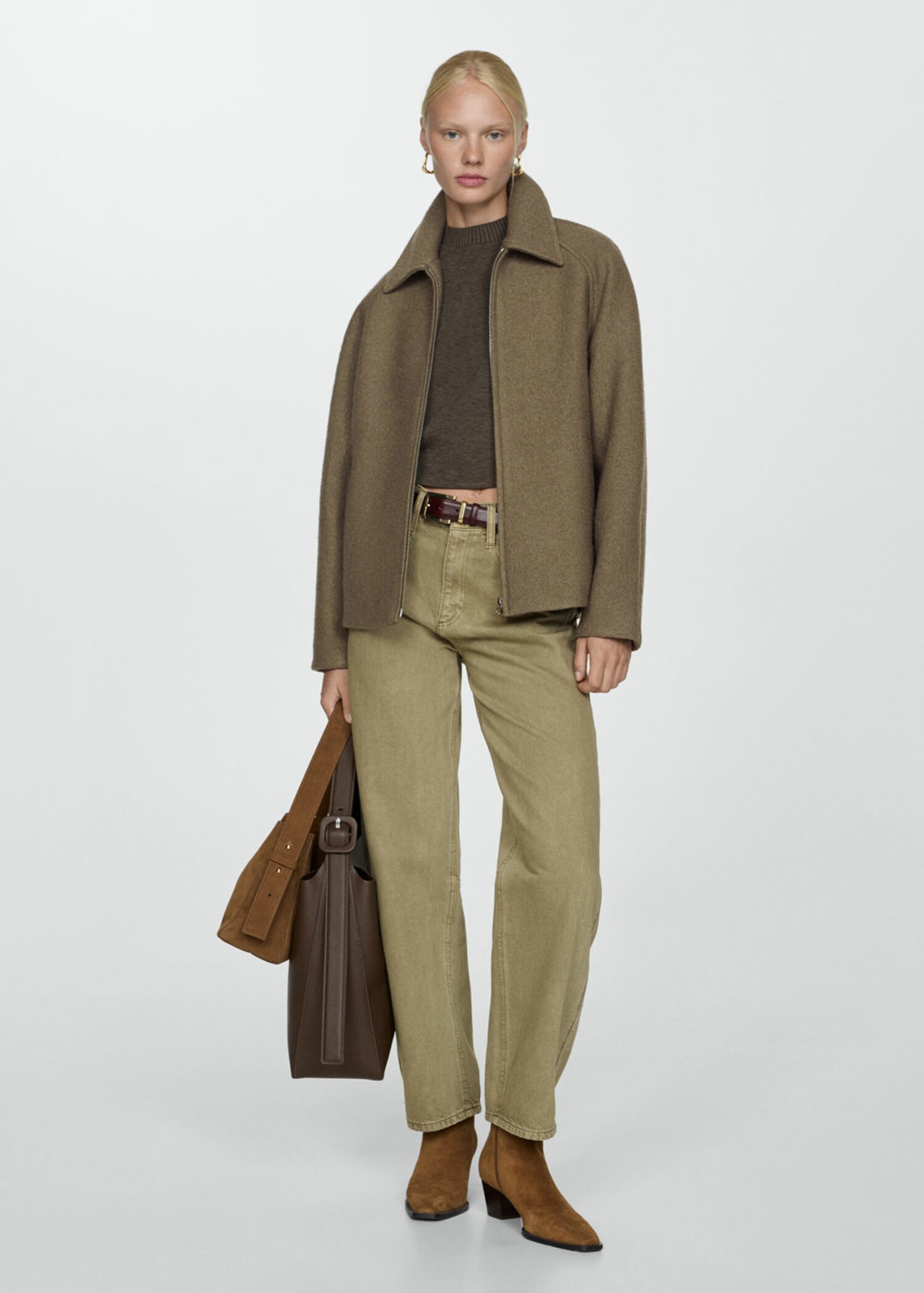 Veste laine à poches - Plan général