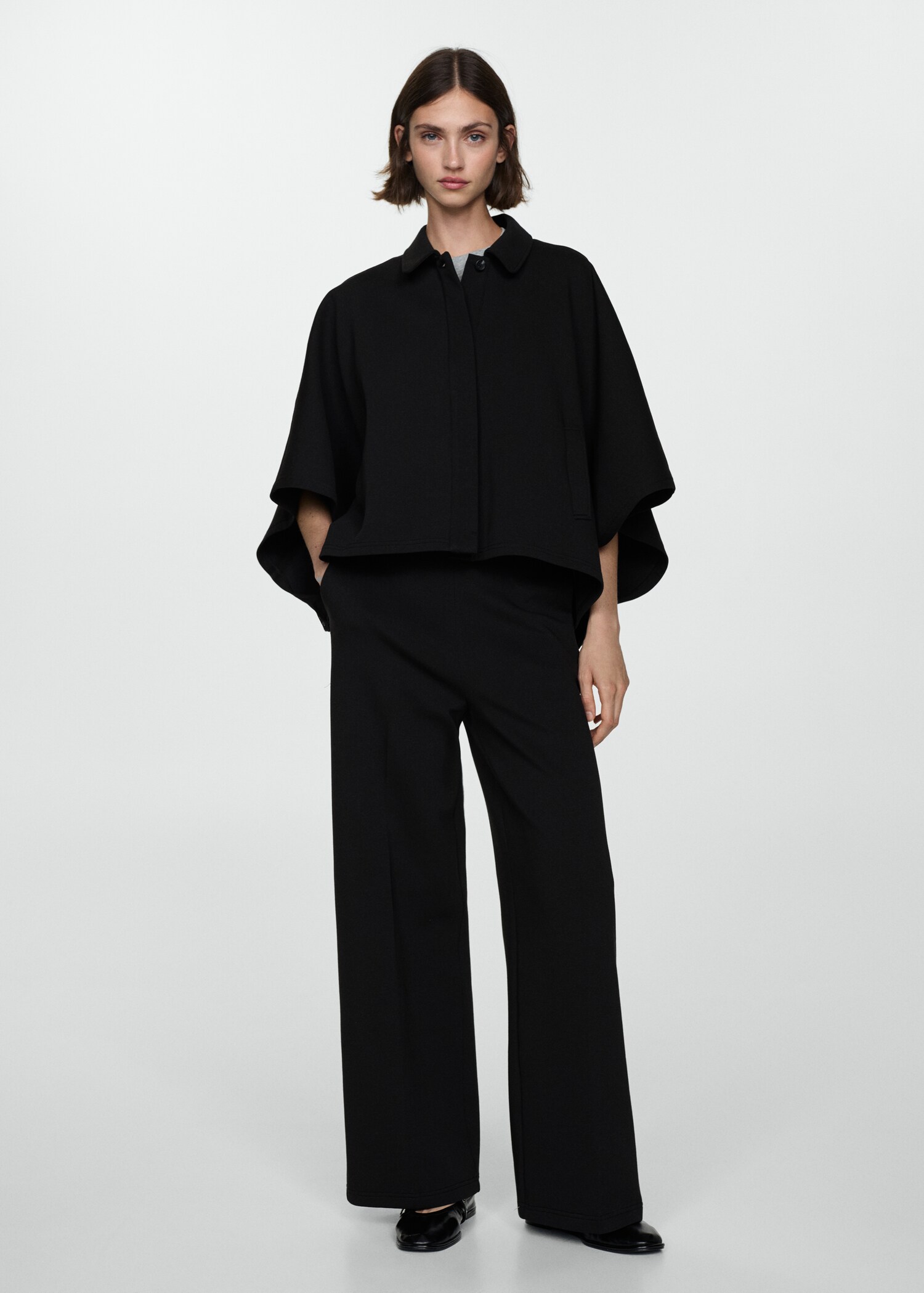 Veste style cape boutons - Plan général