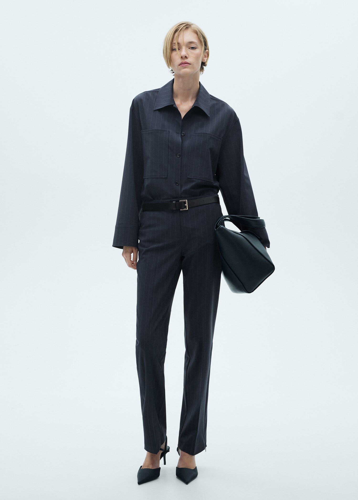 Pinstripe overshirt - General plane