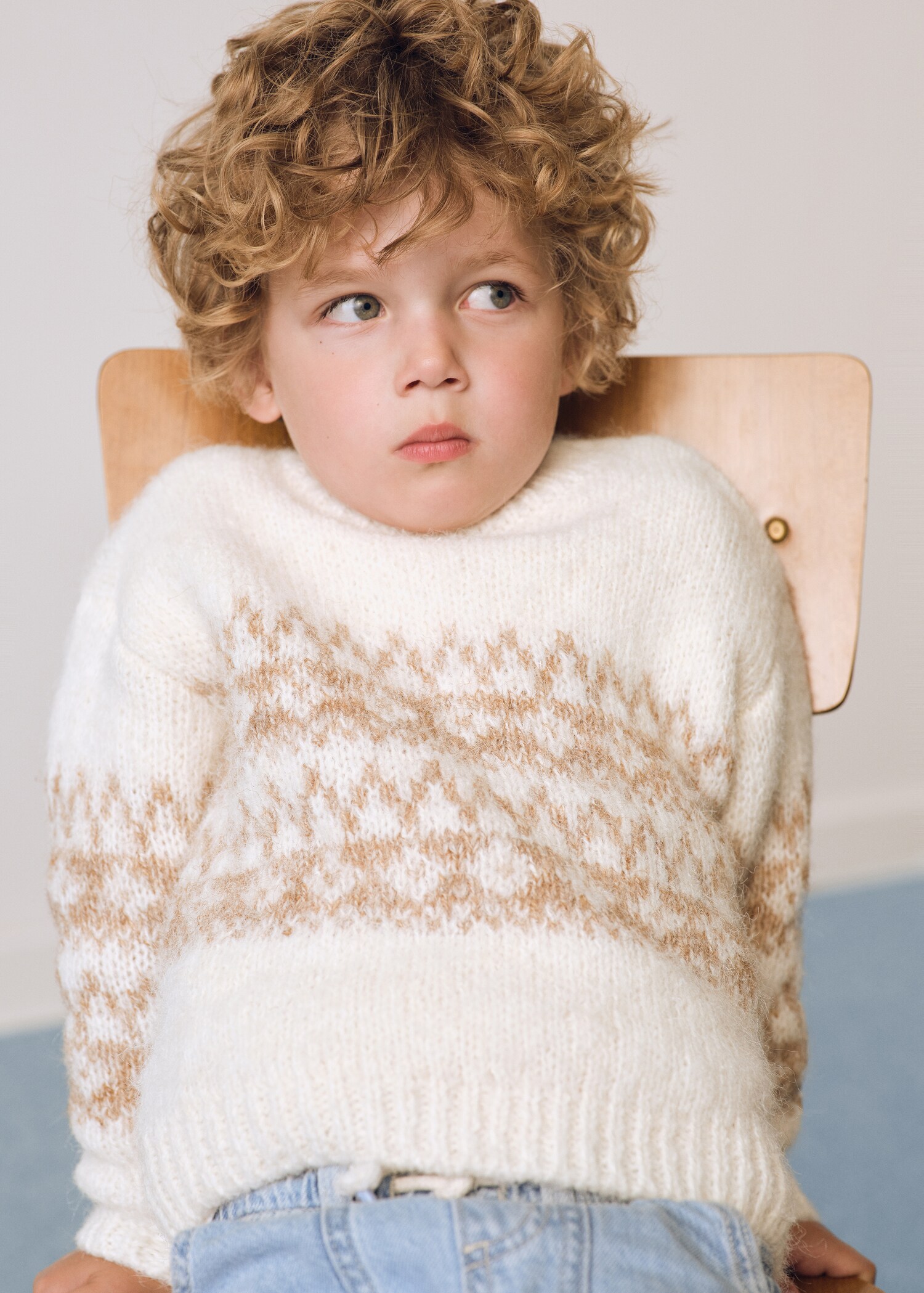 Jacquard knitted sweater - General plane