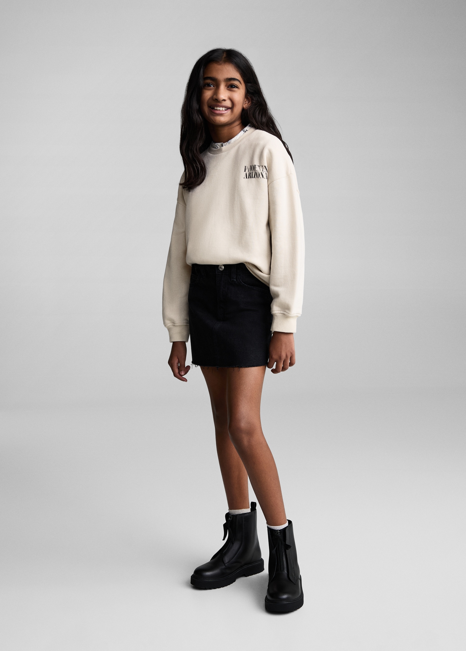 Printed cotton sweatshirt - General plane