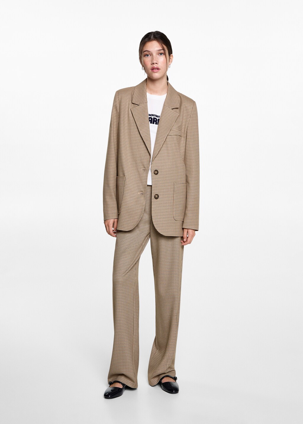 Veste pied de poule Teen MANGO France metropolitaine