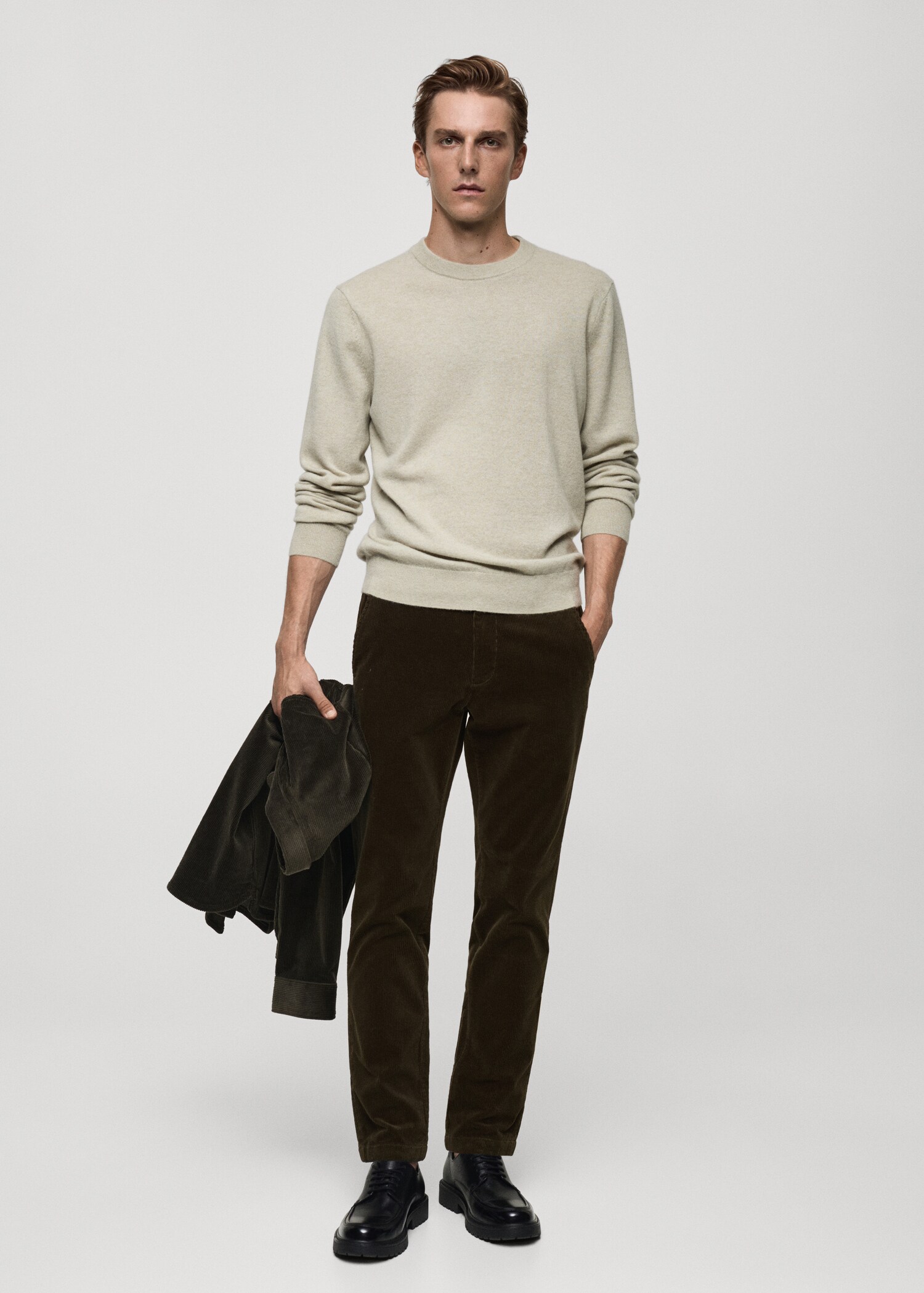 Corduroy slim-fit pants - General plane