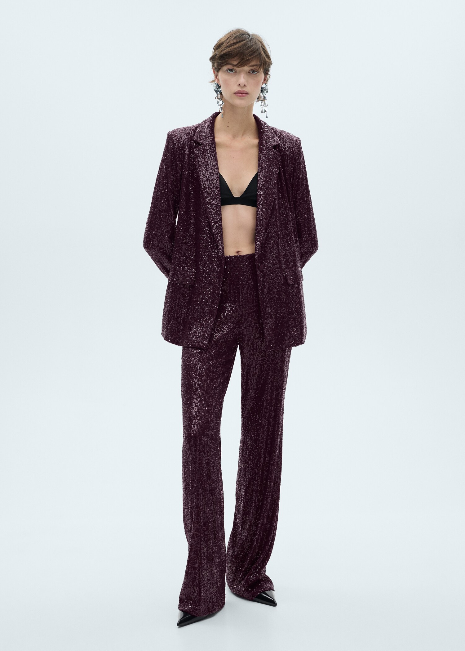 Blazer costume paillettes - Plan général