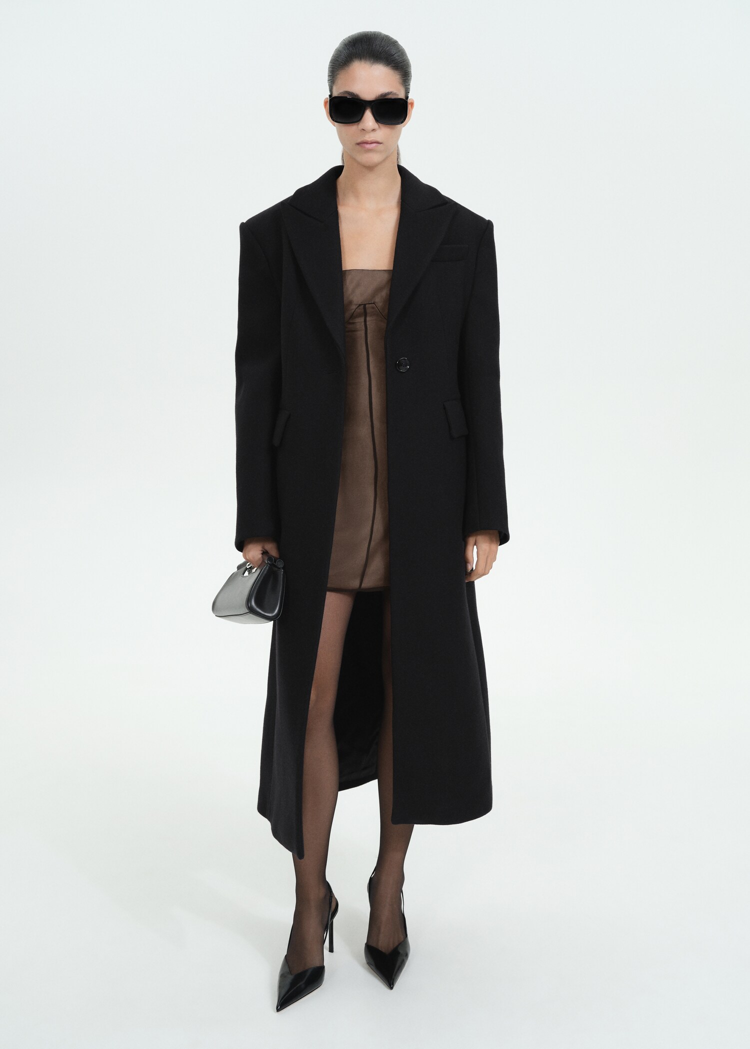 Manteau en laine structuré - Plan général