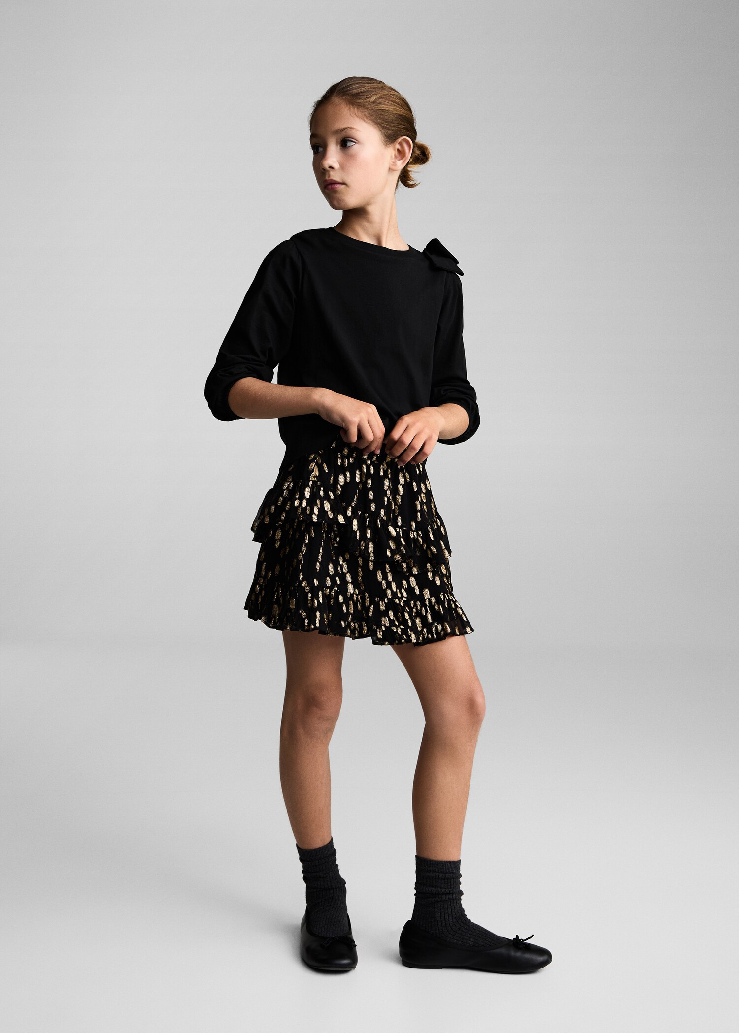 Bow cotton T-shirt - General plane