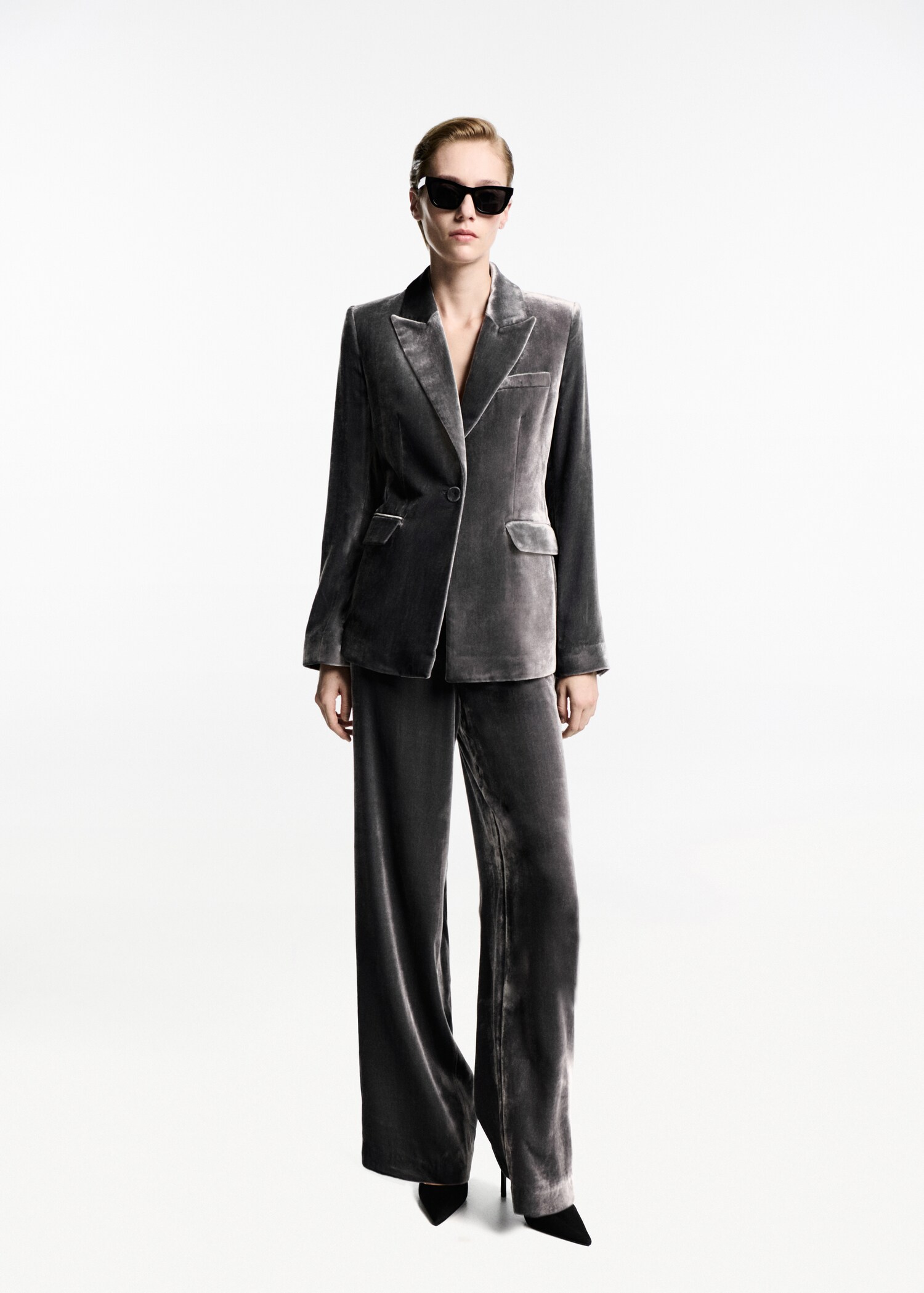Velvet suit trousers - General plane