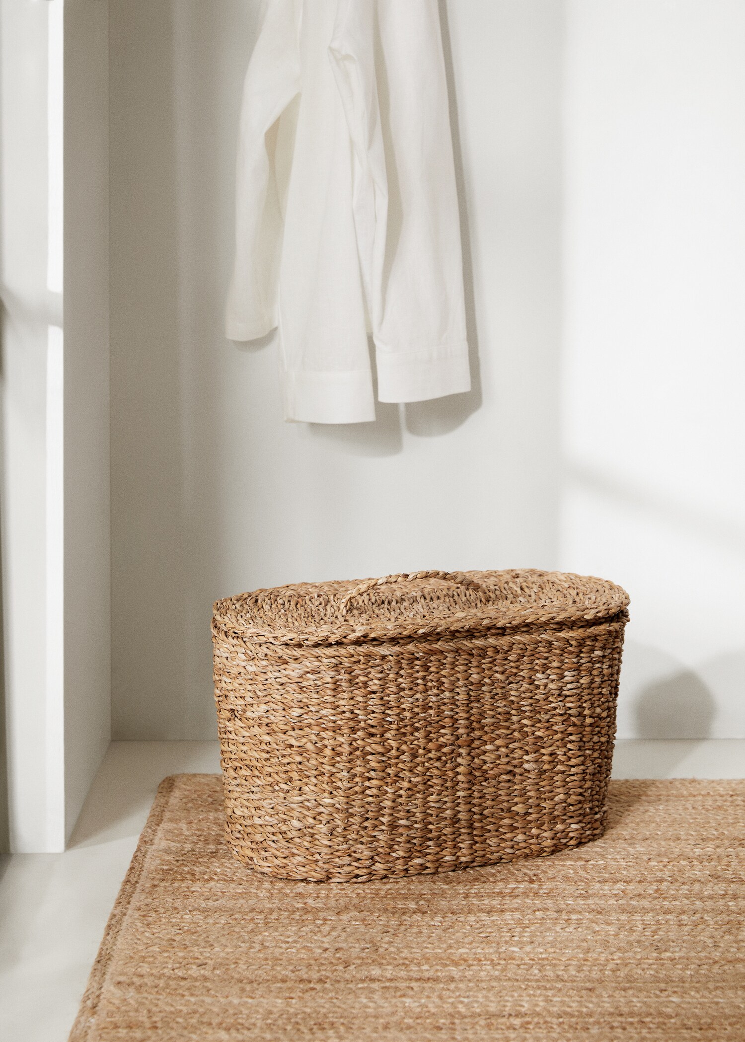 Panier moyen ovale fibres naturelles - Plan général