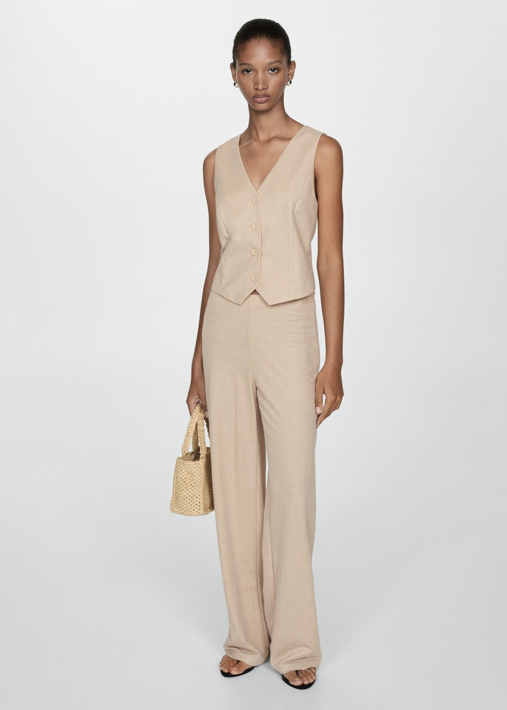 Pantalon droit fluide Femme MANGO Madagascar