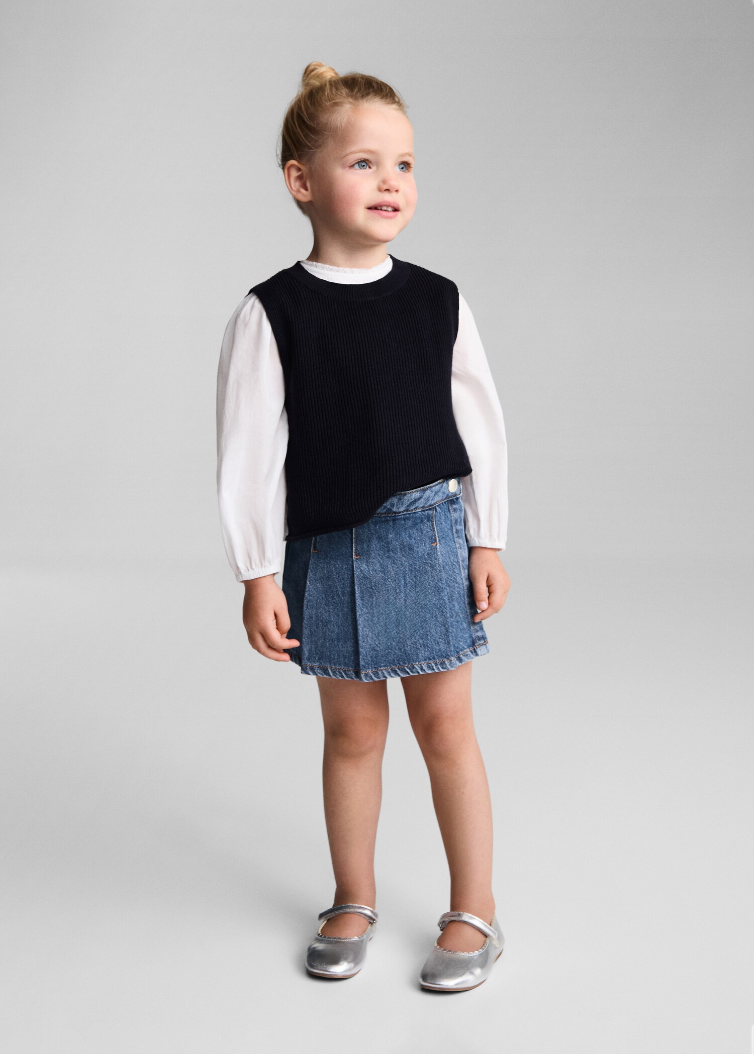 Denim skirt trousers - General plane