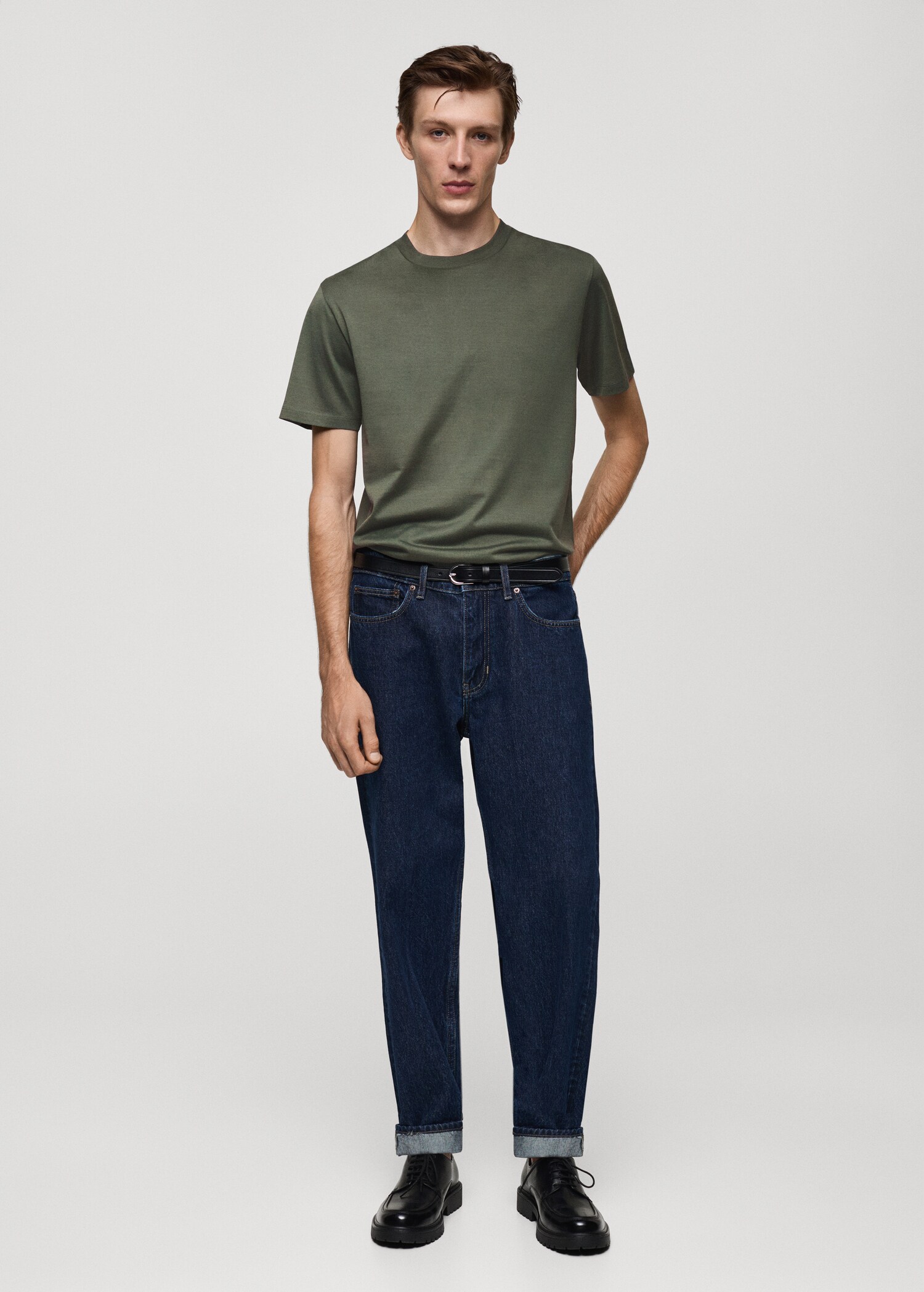 Camiseta slim fit 100% algodón - Plano general