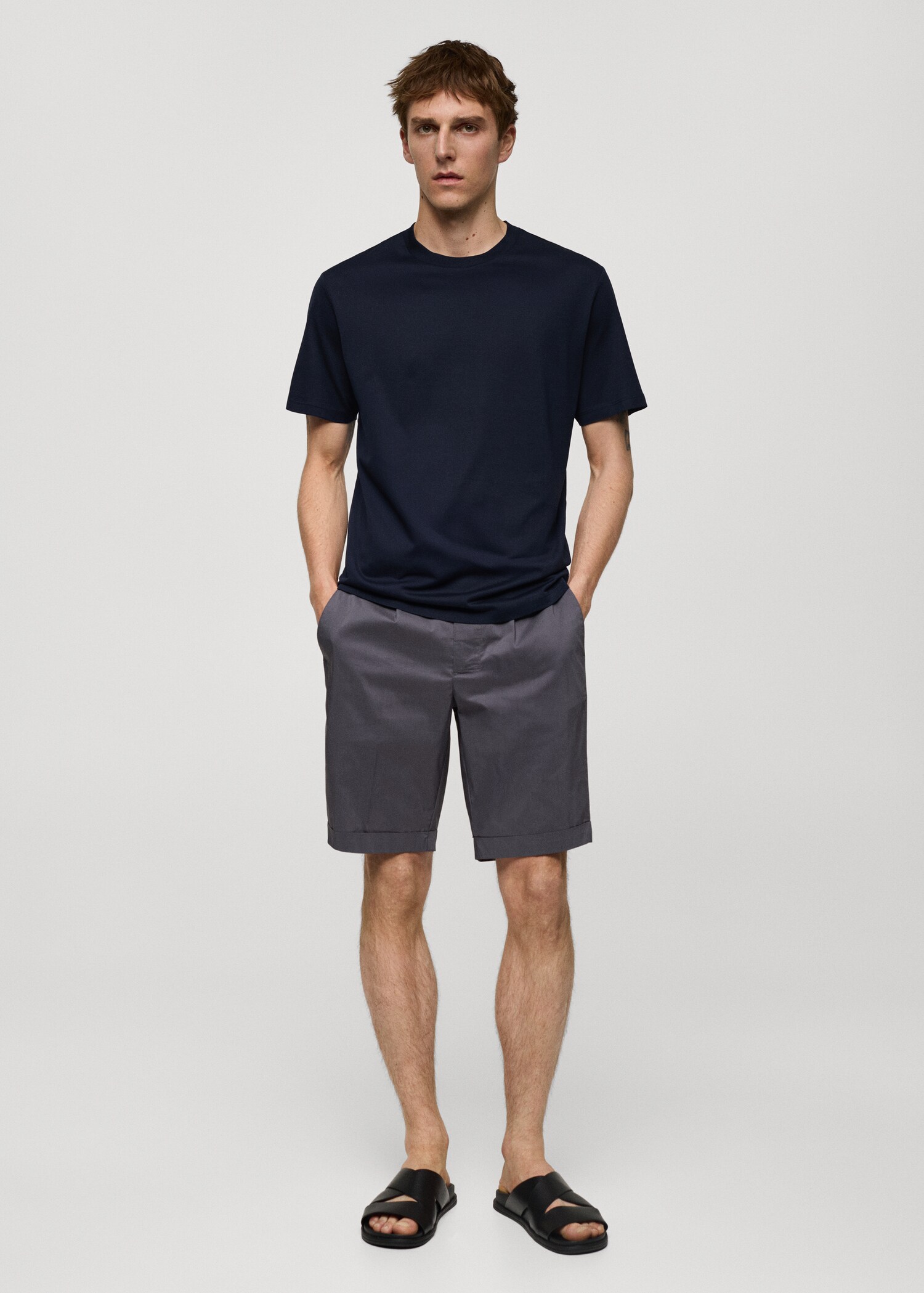Camiseta slim fit 100% algodón - Plano general