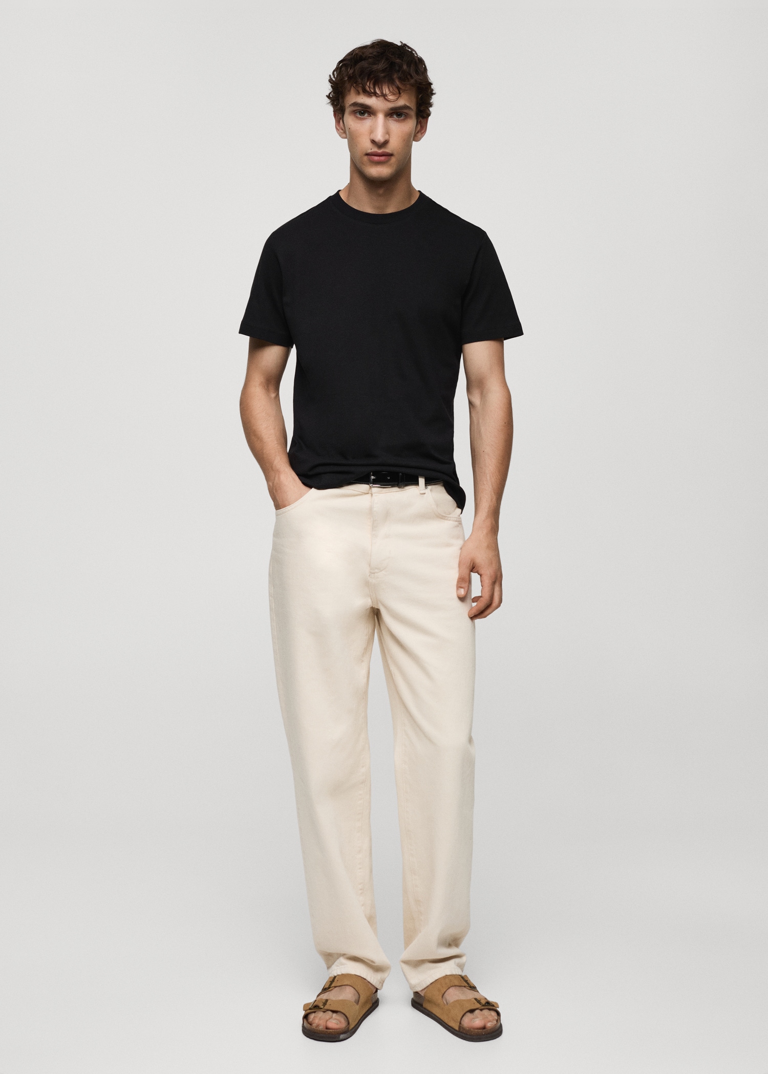 Slim-fit cotton t-shirt - General plane