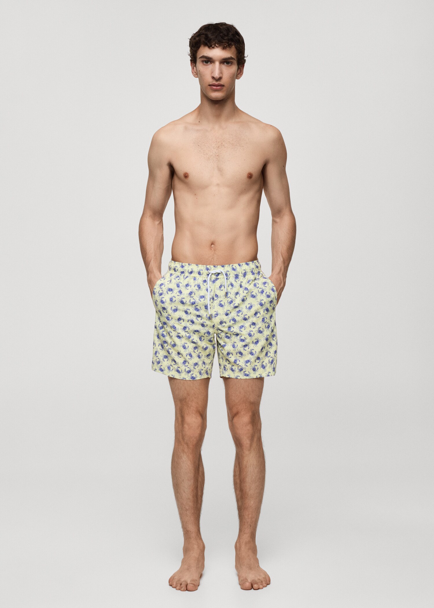 Badeshorts mit Krebsmotiv - Allgemeine Ansicht