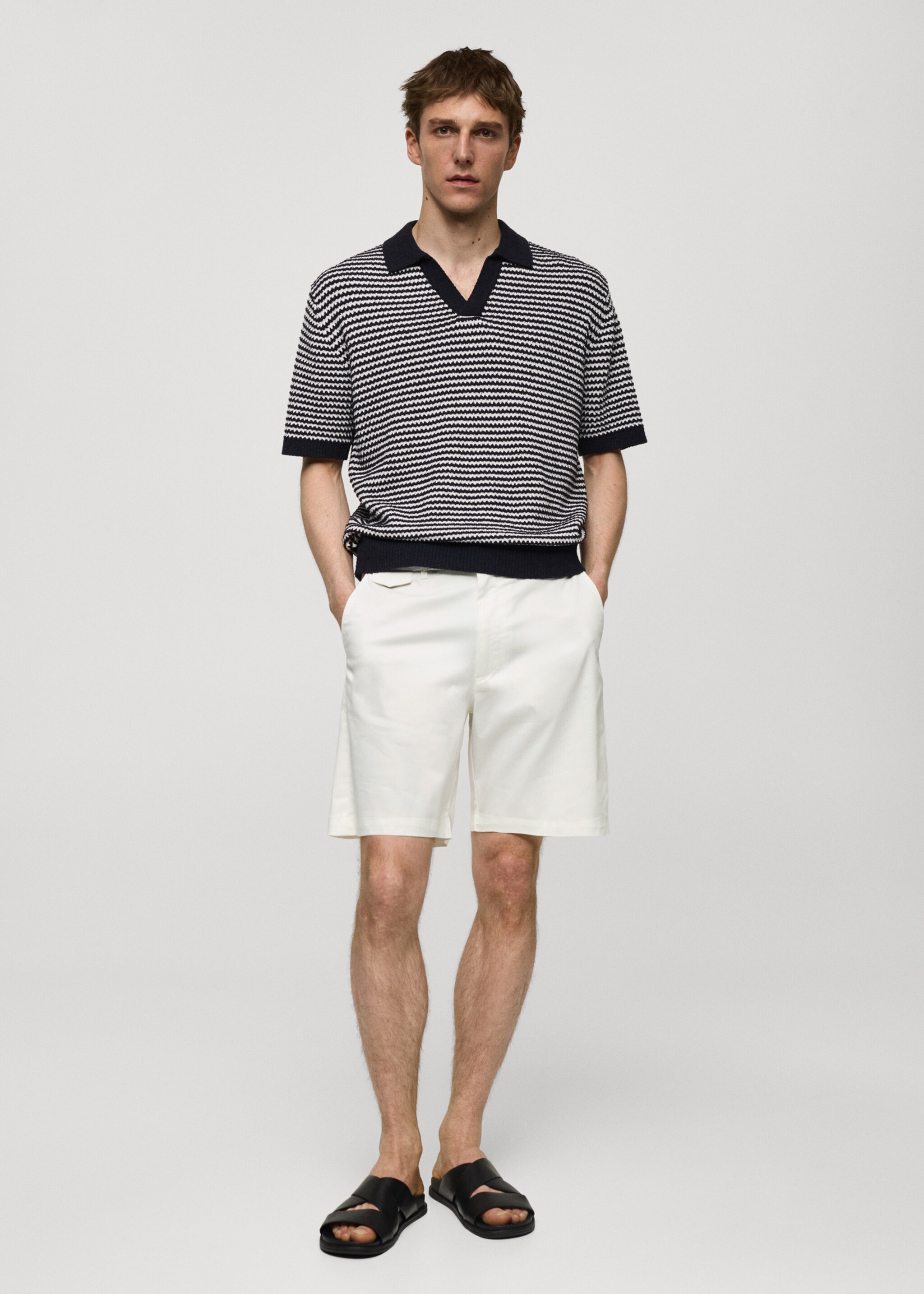 Bermudas slim fit algodón - Plano general