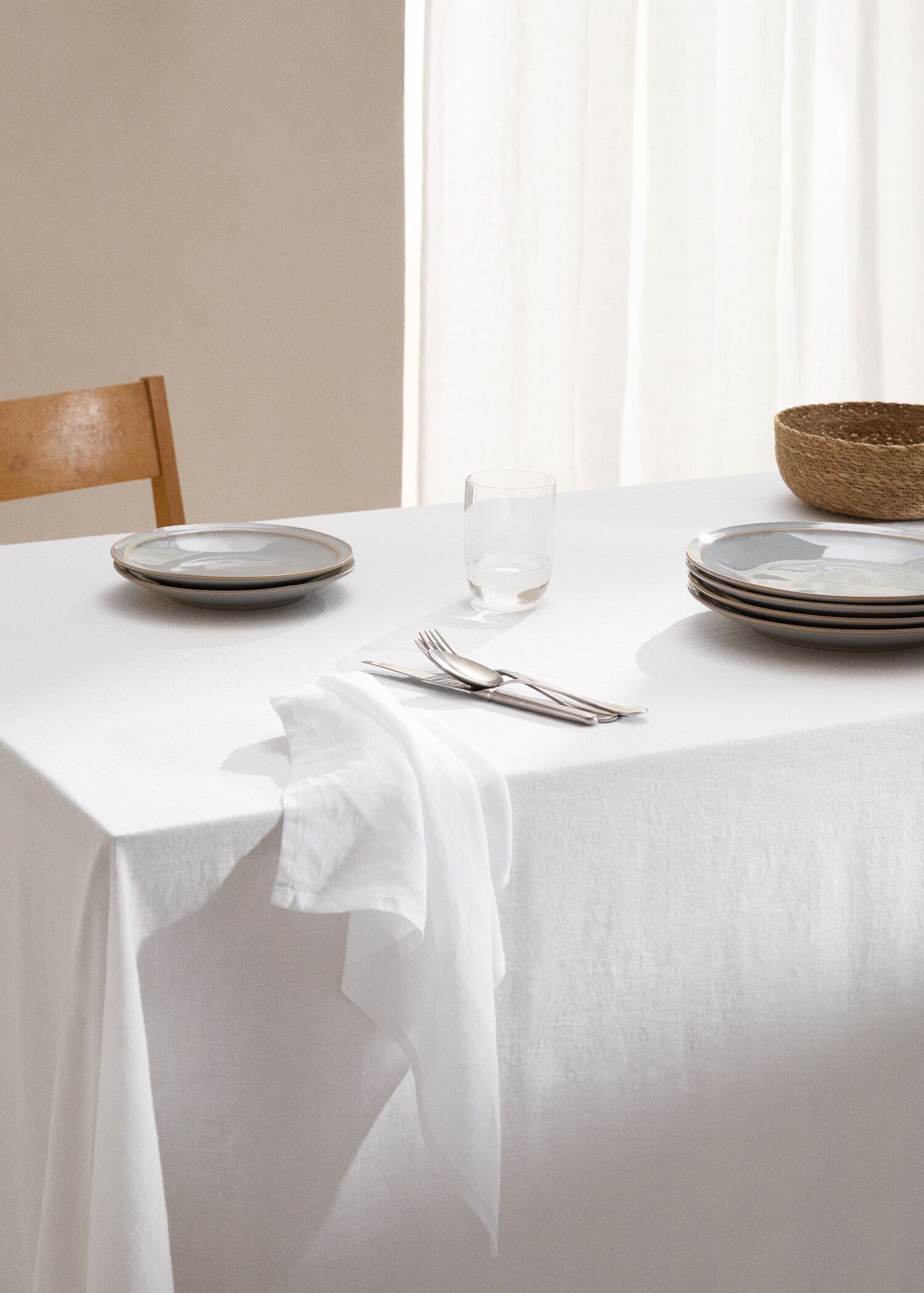 100% linen tablecloth 170x250cm - General plane