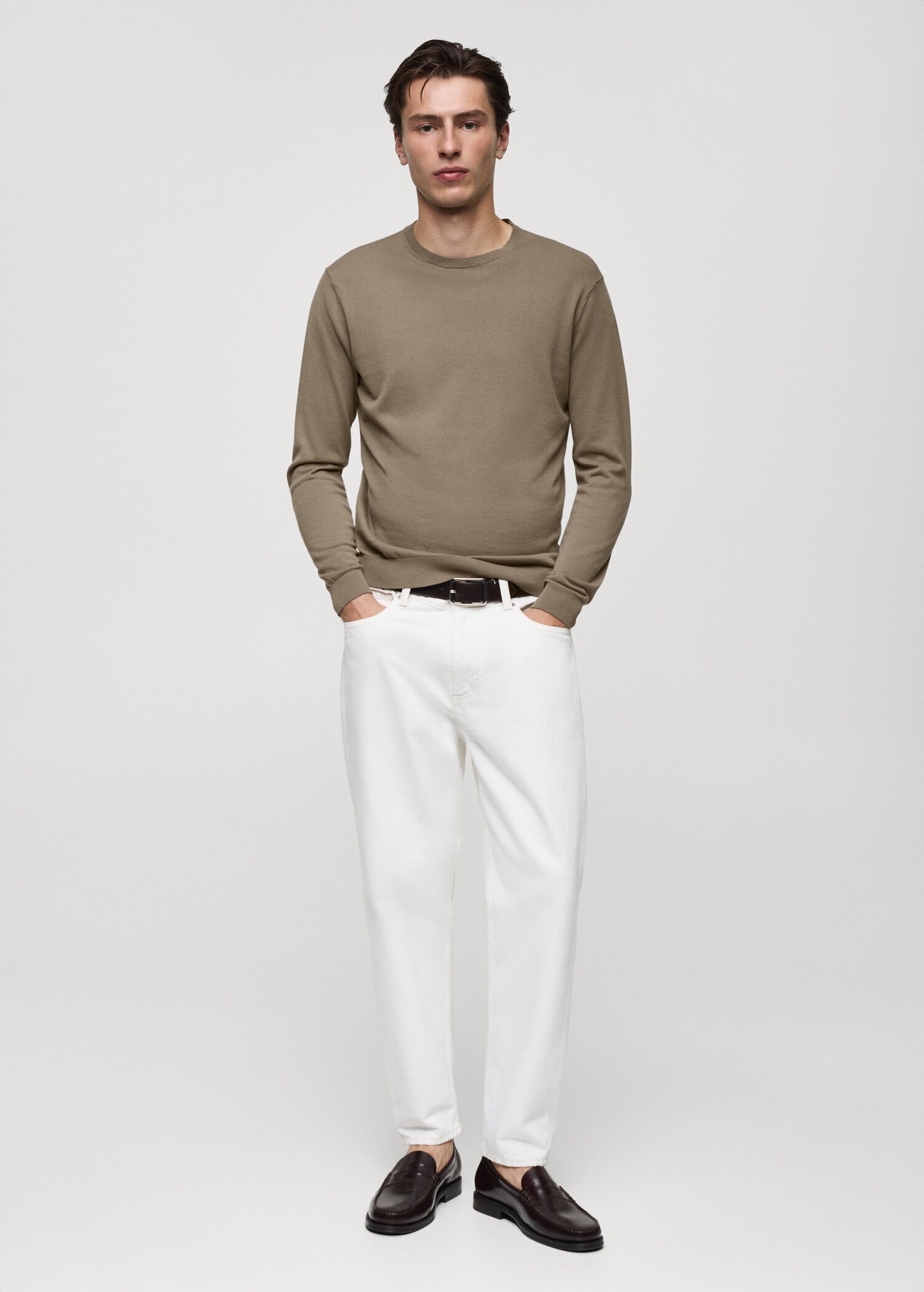 Pull-over 100 % coton maille fine - Plan général