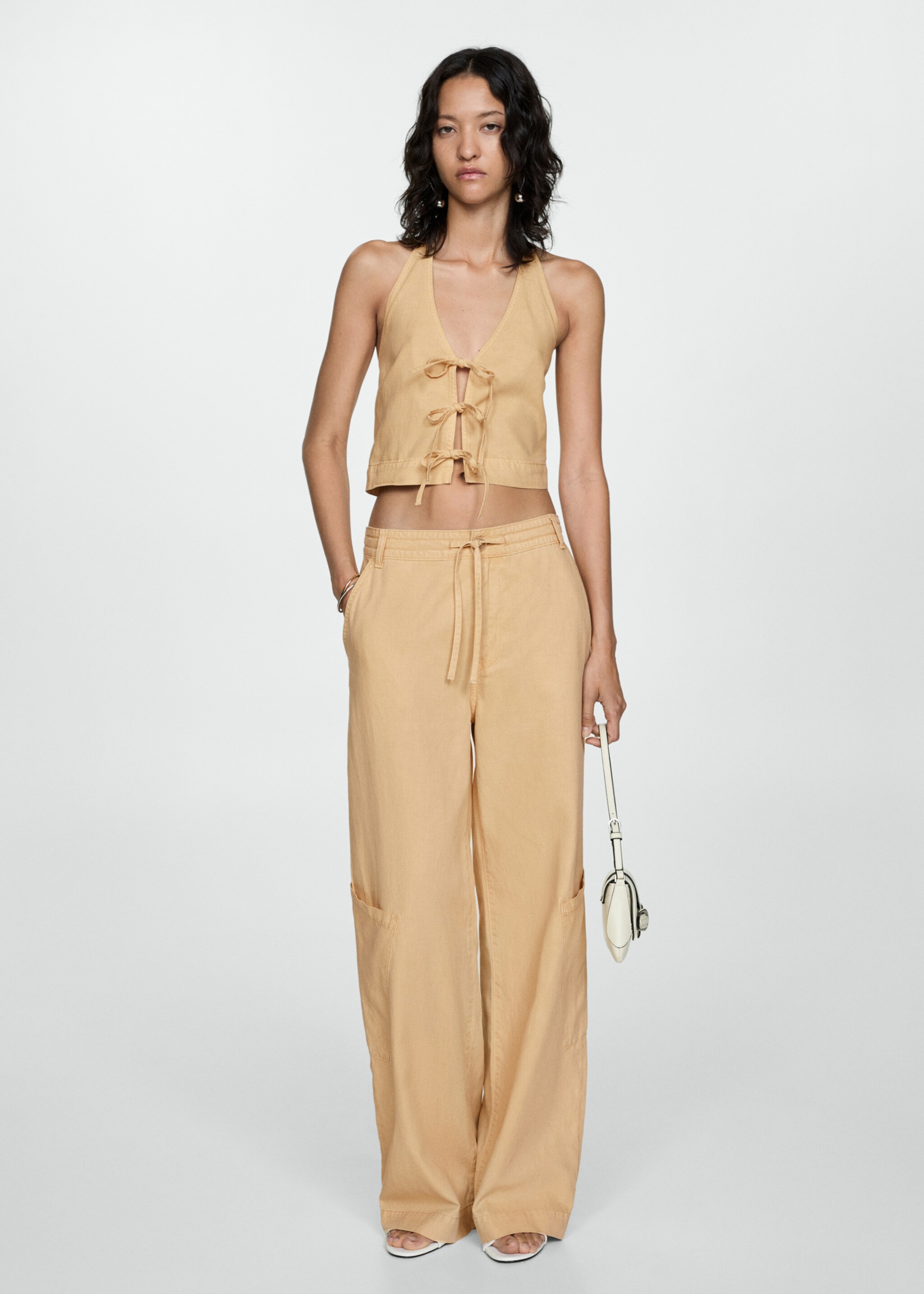 Pantalón lyocell cordón ajustable - Plano general