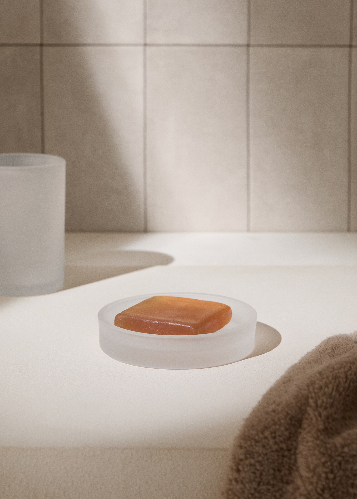 Semi-transparent soap holder - General plane