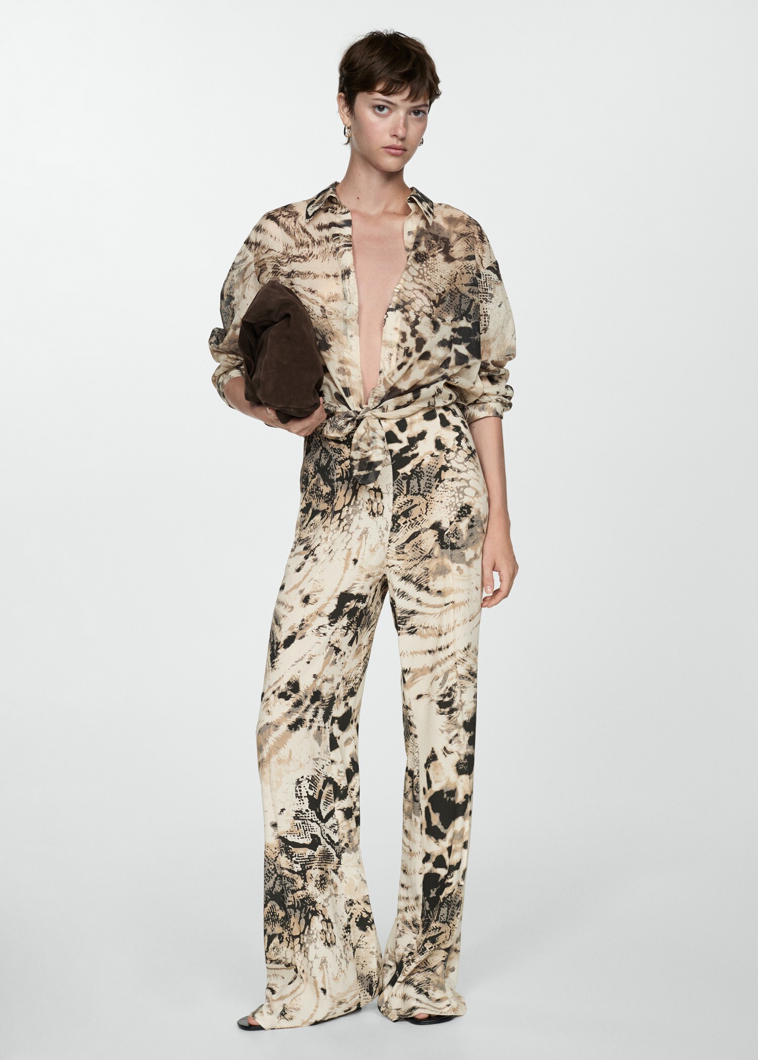 Pantalon fluide imprimé animal - Plan général