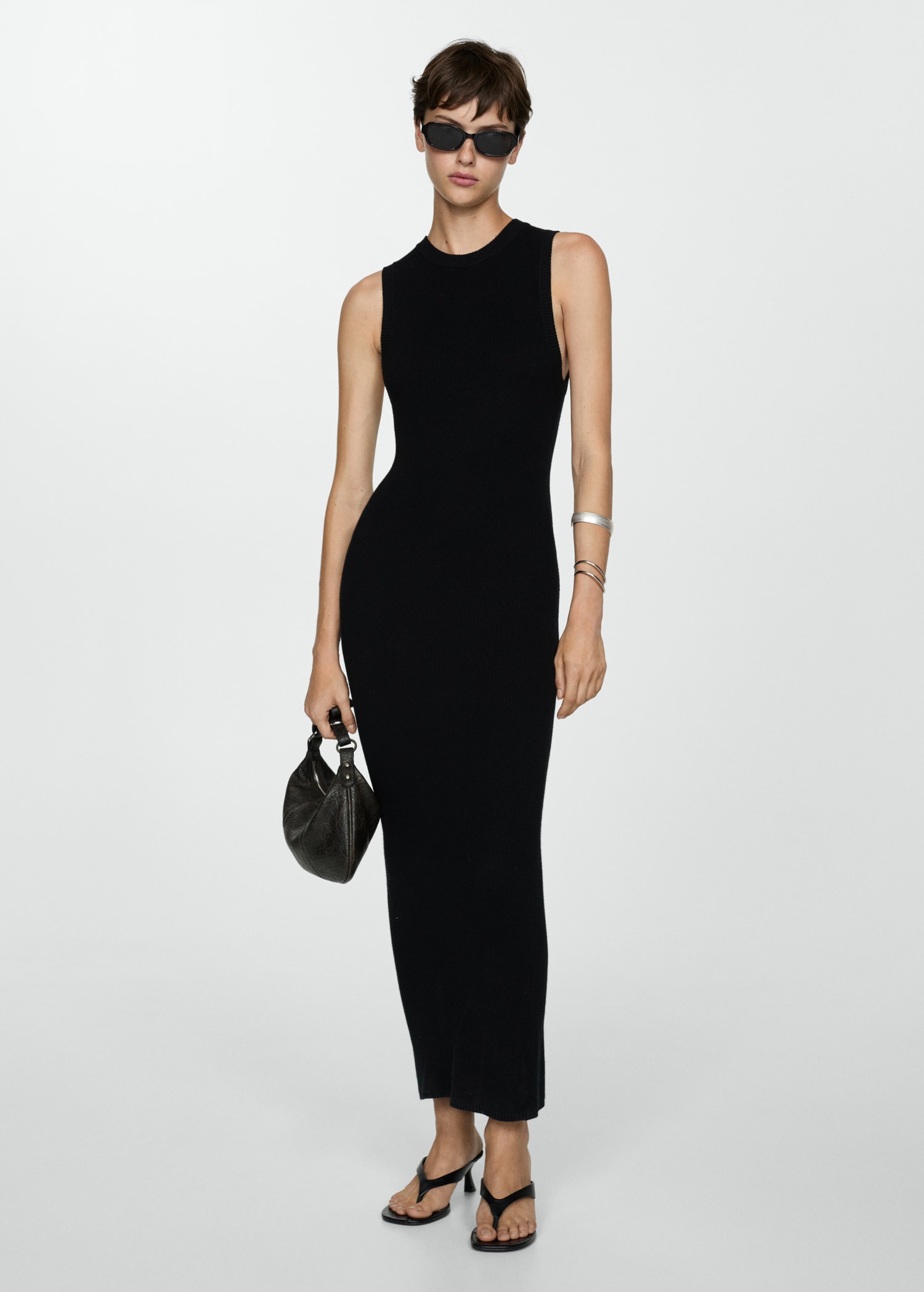 Knit long dress - General plane