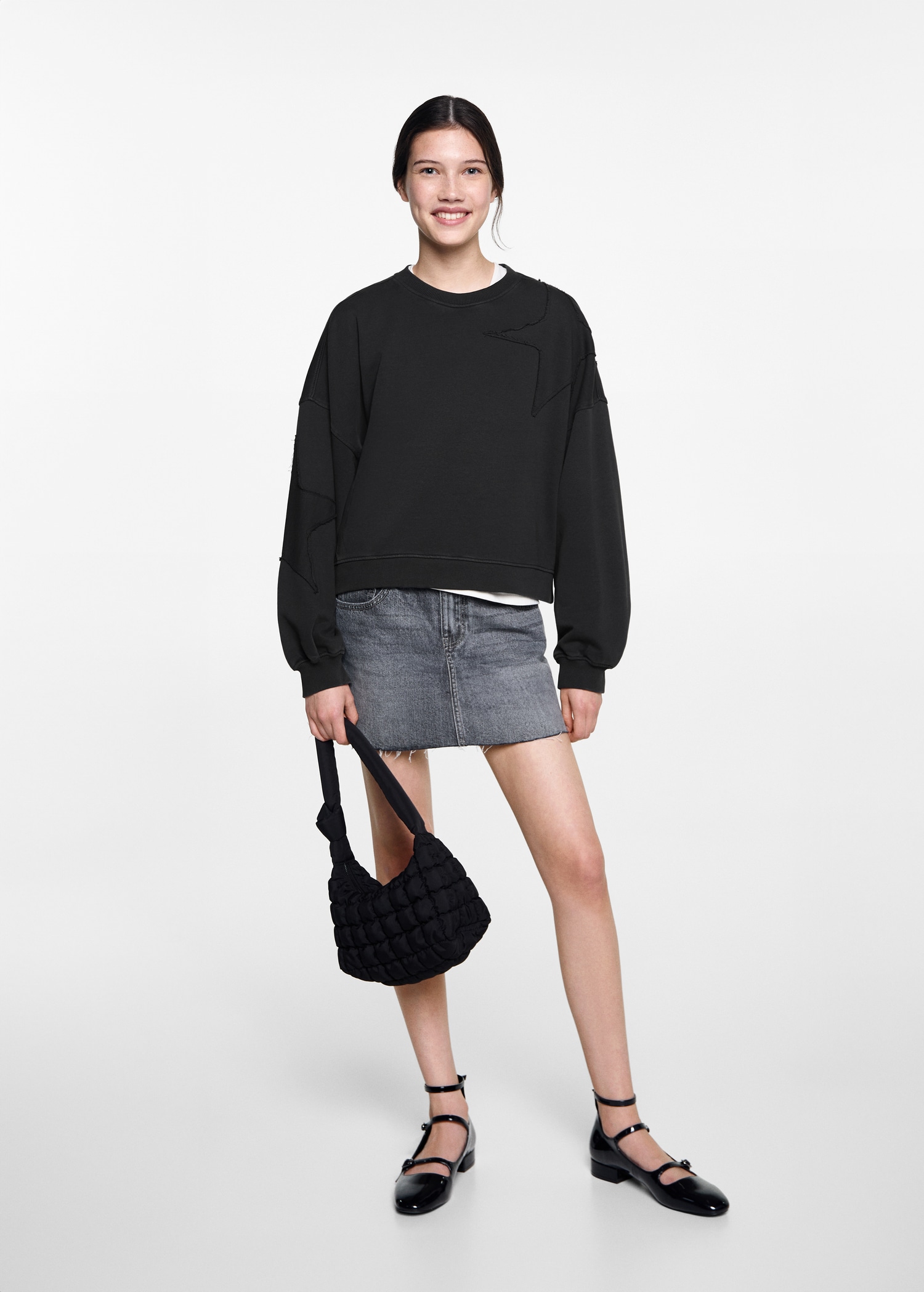 Embroidered stars sweatshirt - General plane