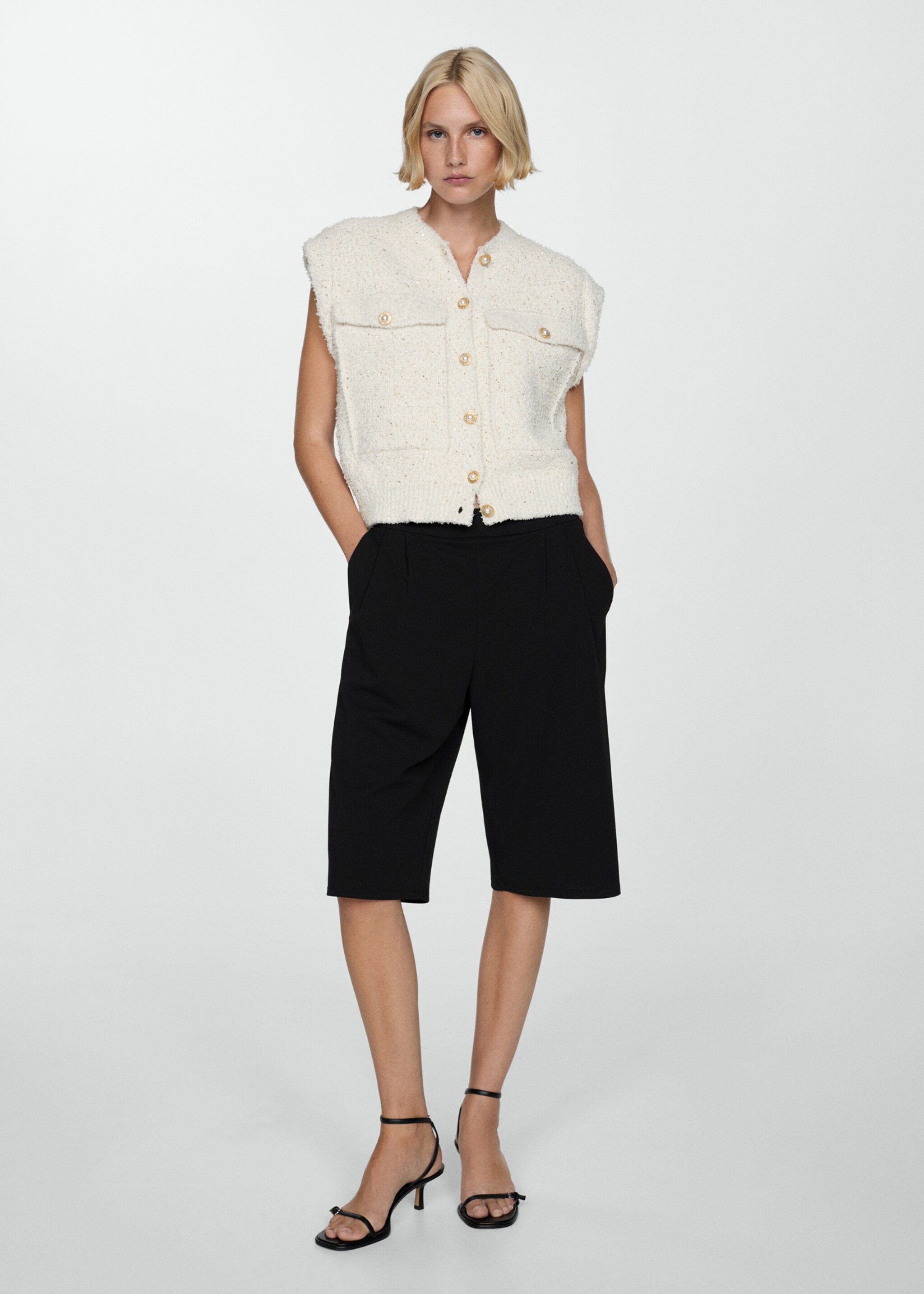 Bermudashorts mit Bundfalten - Allgemeine Ansicht