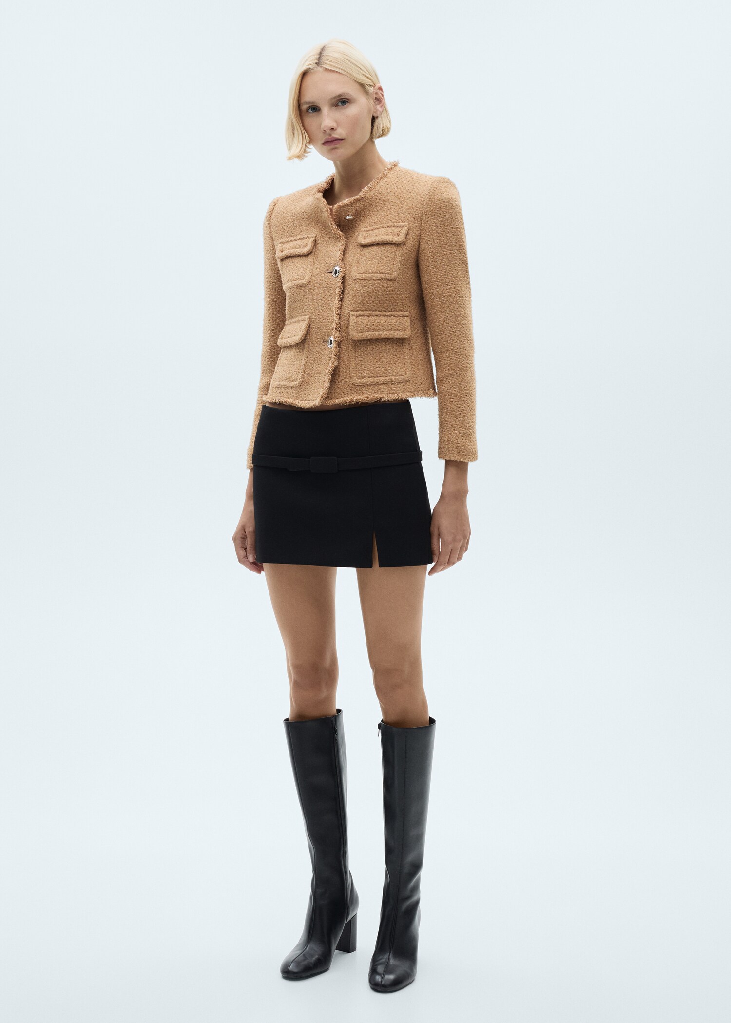 Veste en tweed à poches - Plan général