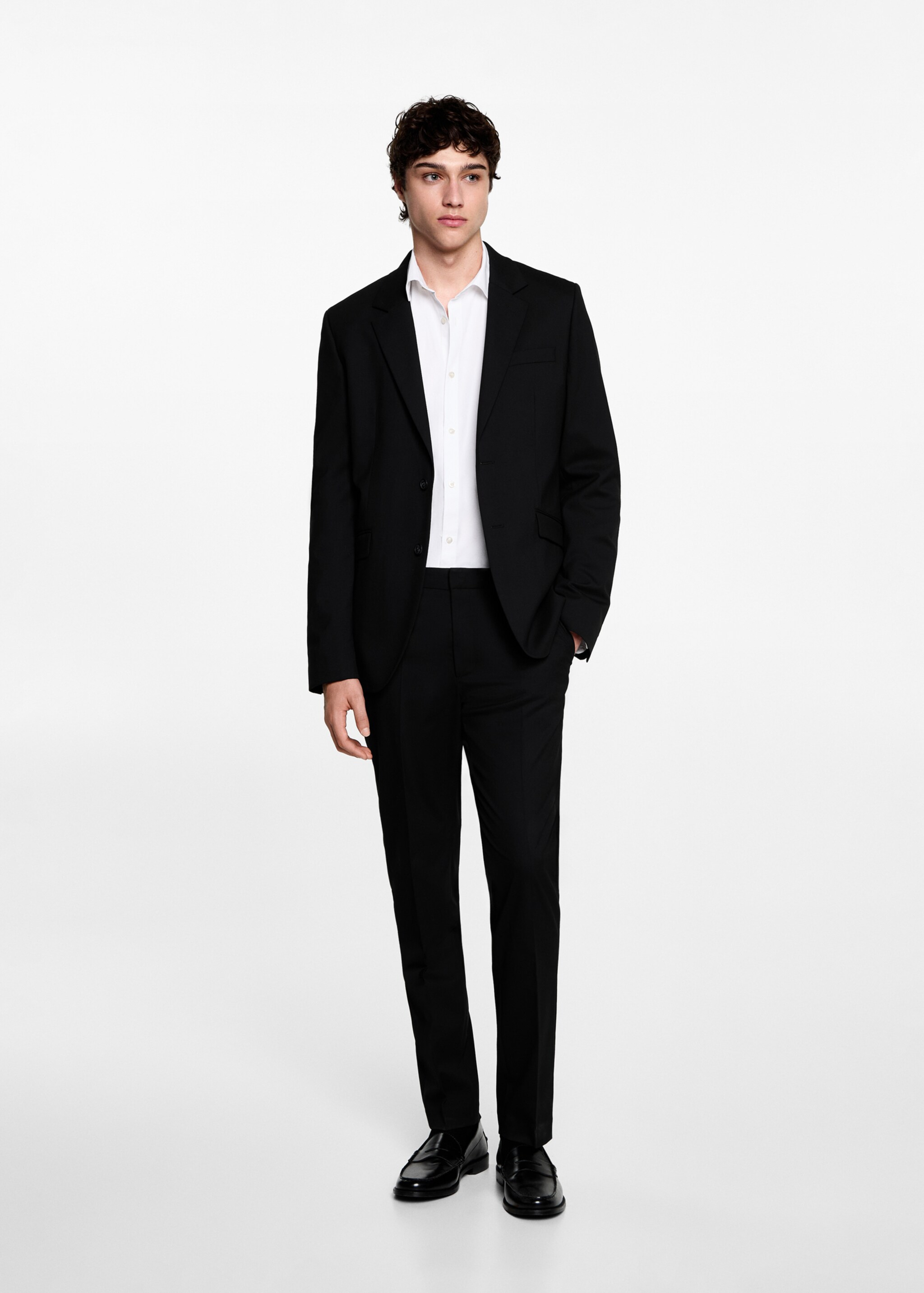 Slim-fit suit jacket - General plane