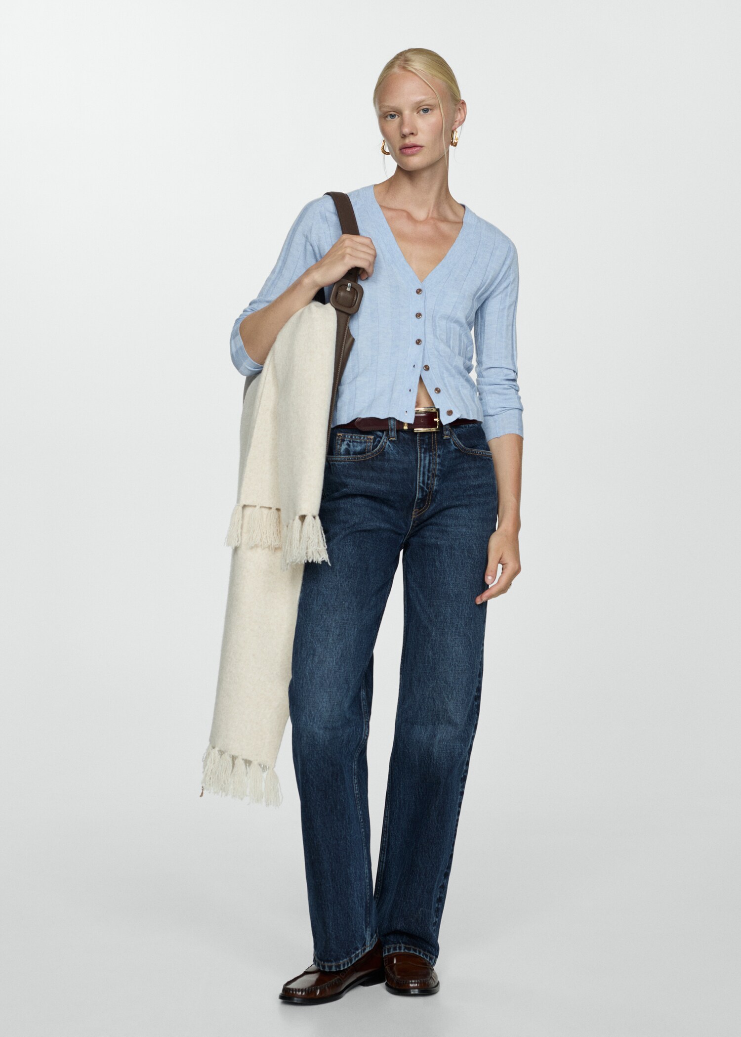 Button knit cardigan - General plane