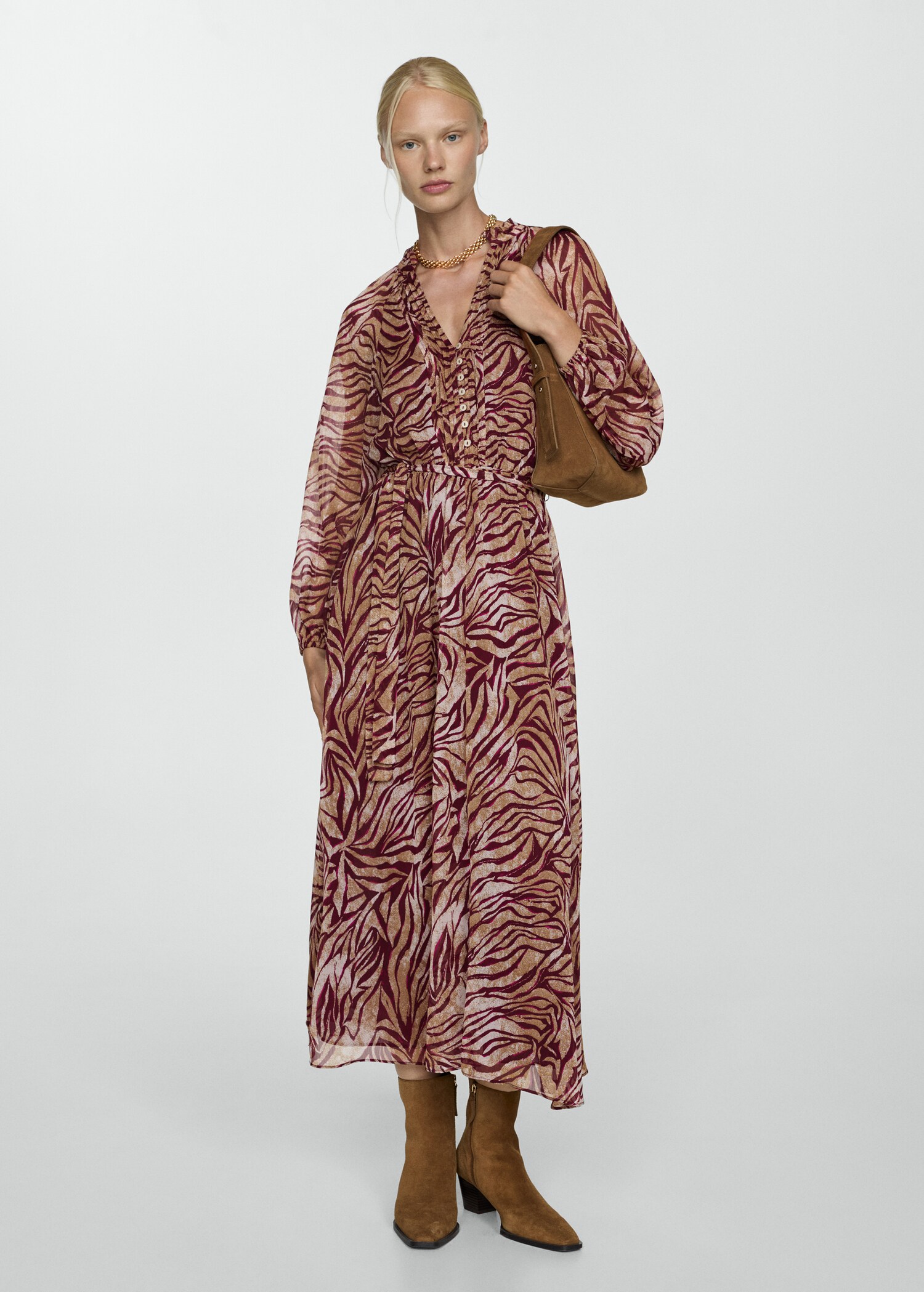 Robe longue imprimée - Plan général