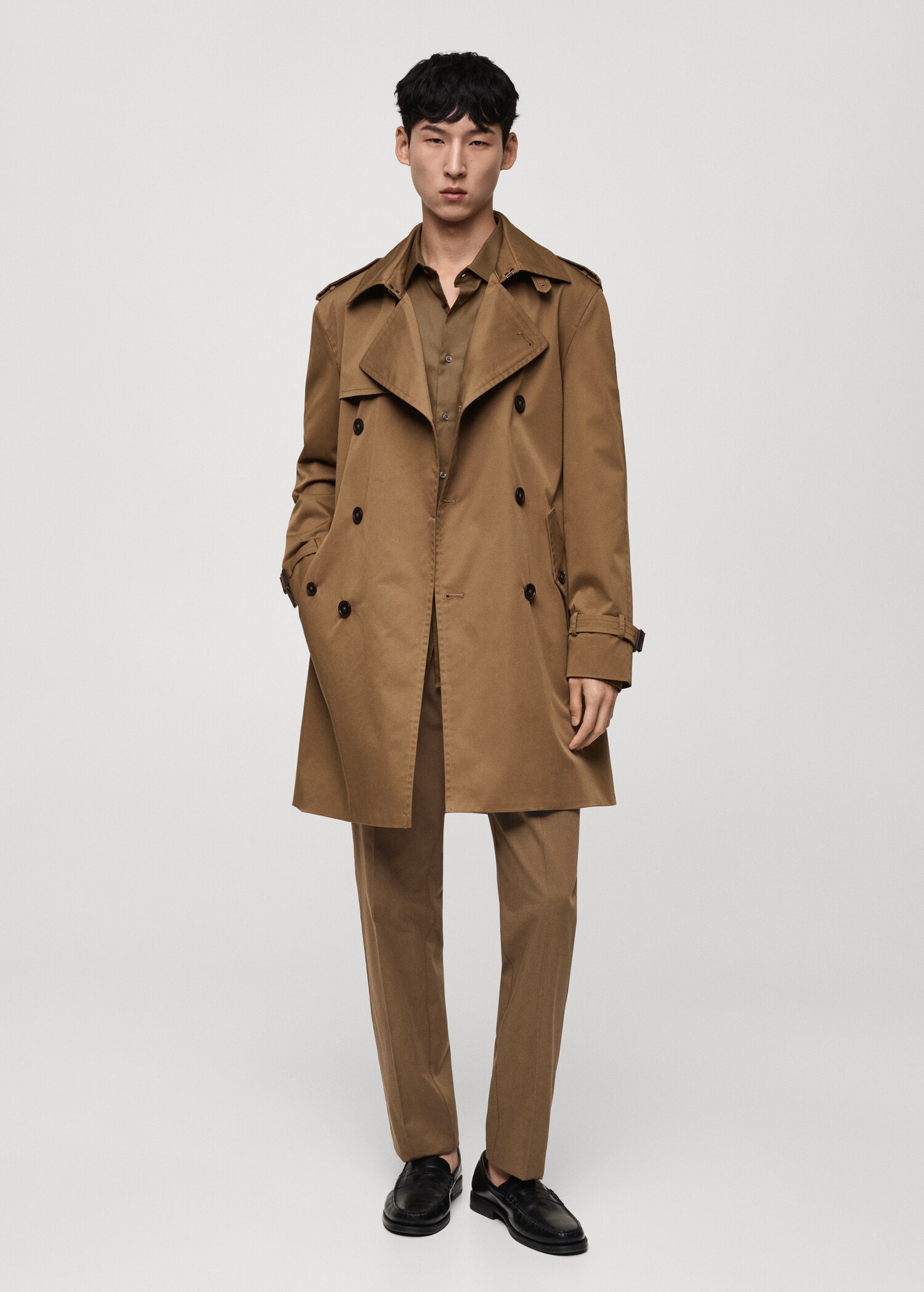 Gabardina cinturón water repellent - Plano general